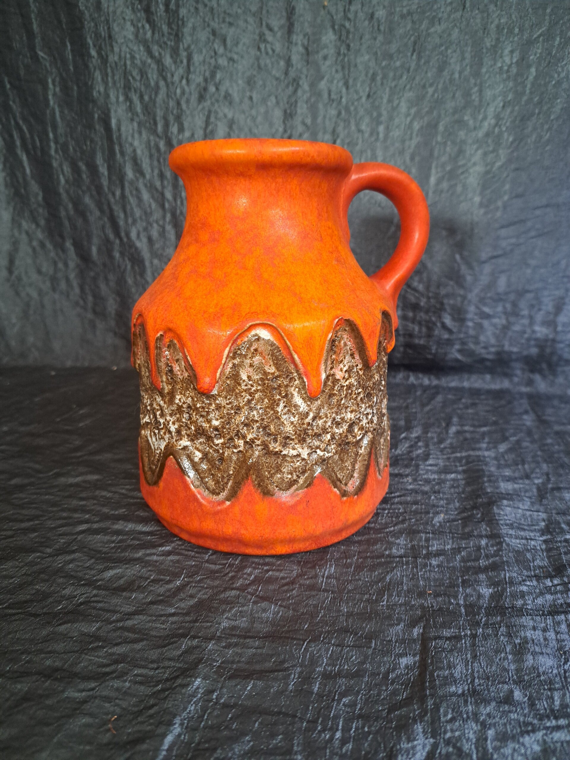 Vintage Vase Keramik Orange