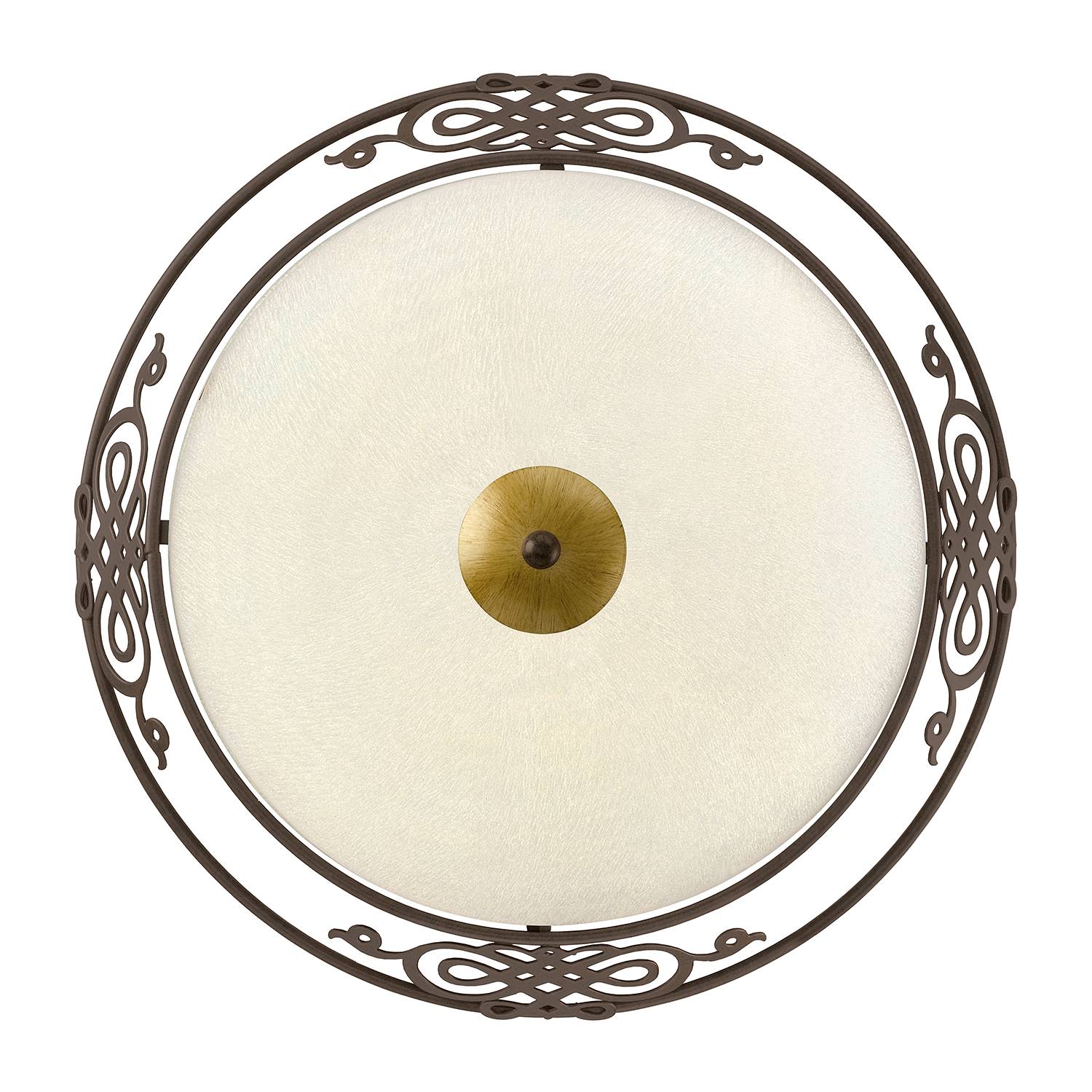 Deckenleuchte Mestre Glas / Stahl 2-flammig