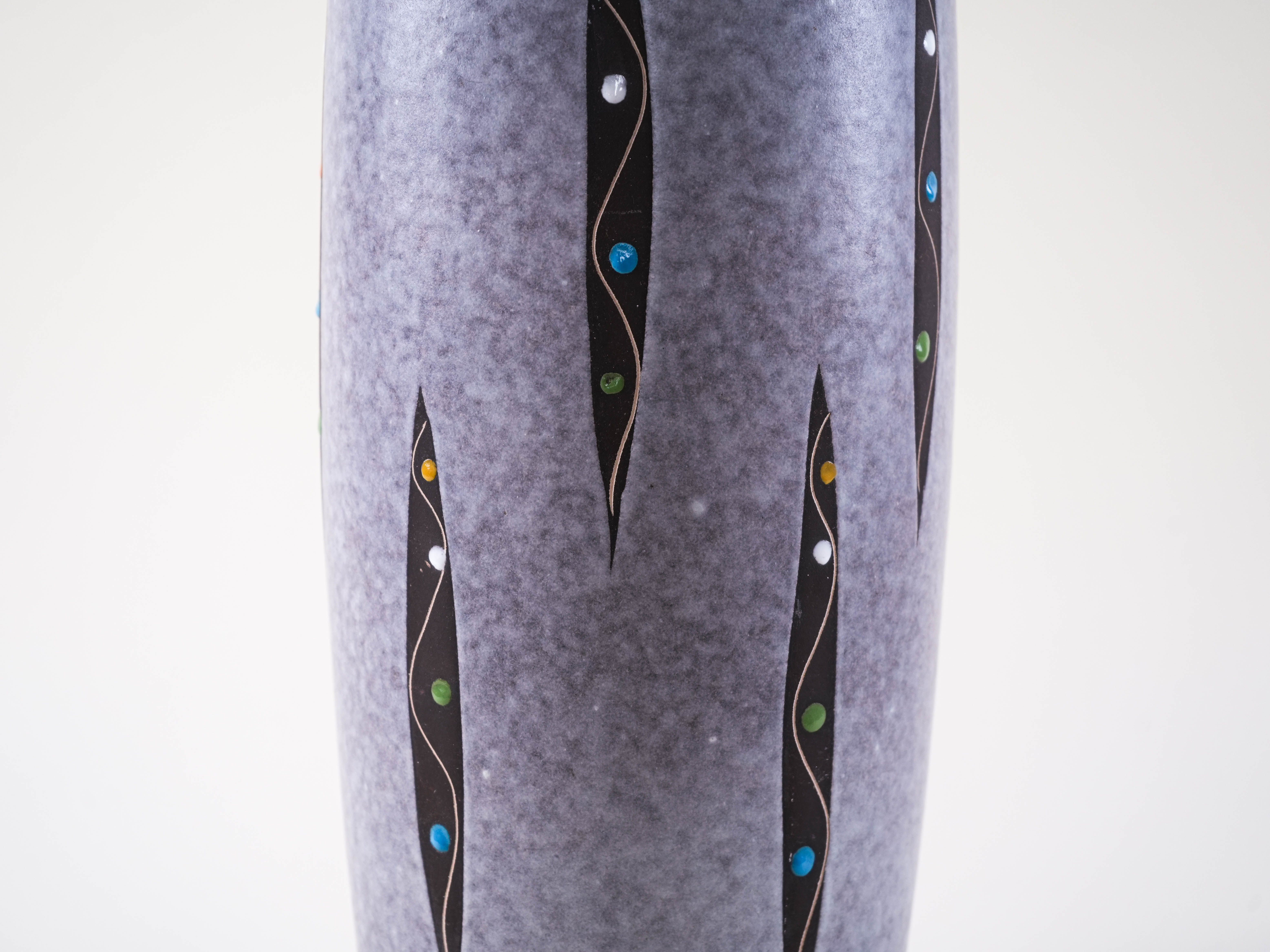 Ceramic Vase Grey 1960s