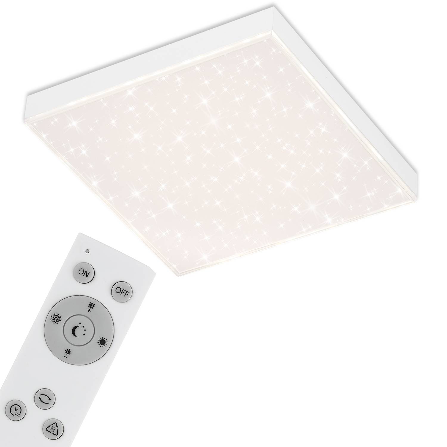 Frameless LED Ceiling Light 1-Light Polycarbonate Iron
