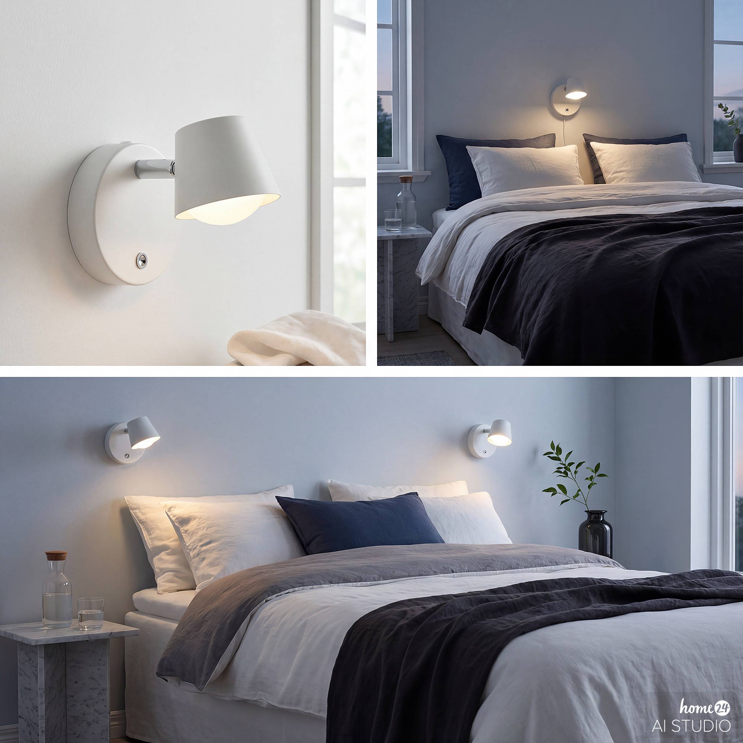 Ture Akku-Wandleuchte Dimmbar inkl. Fernbedienung