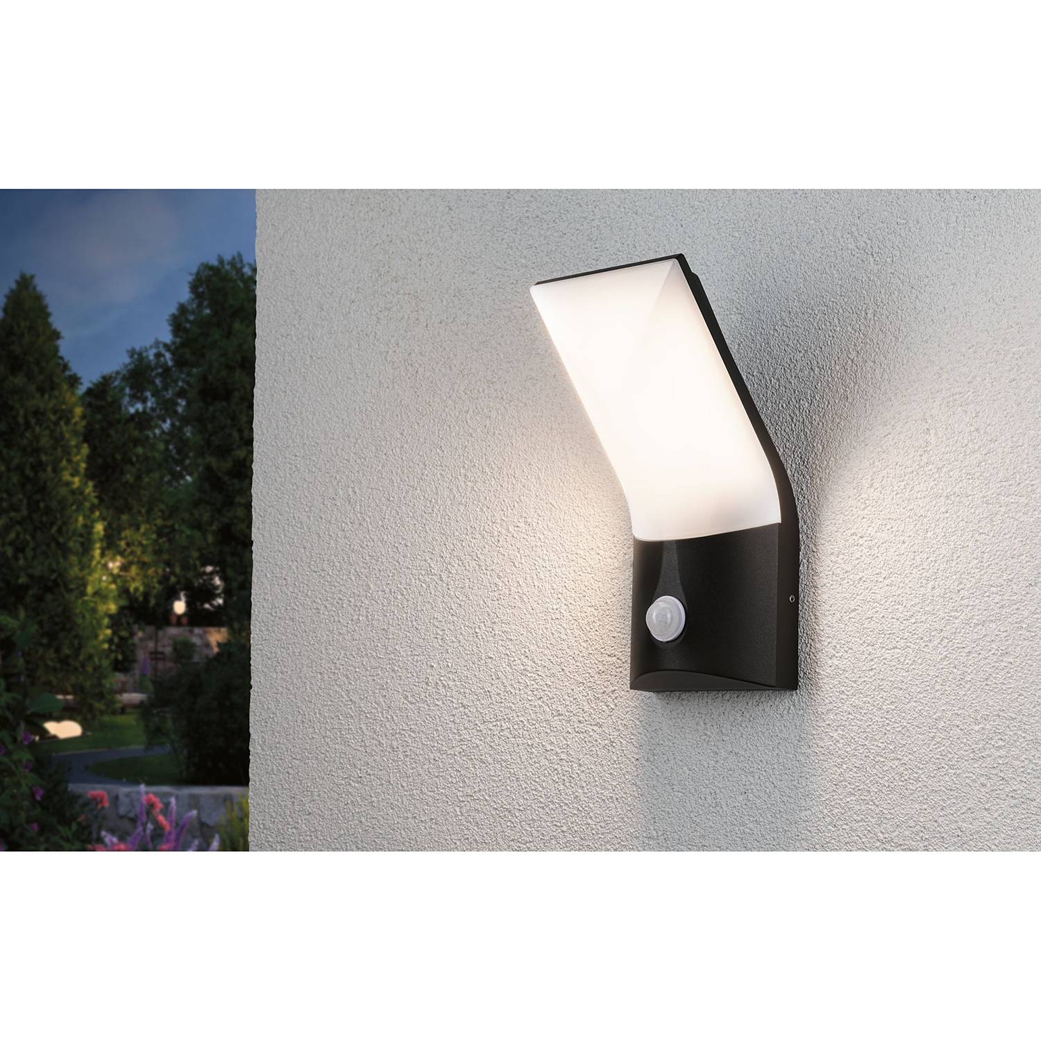 Wandleuchte Adya Aluminium 1-Flammig Anthrazit