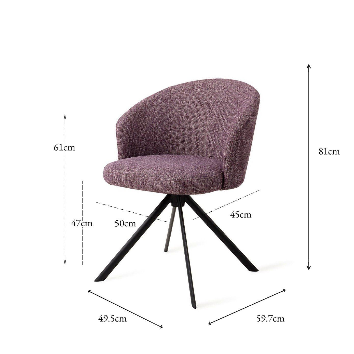 Niimi Esszimmerstuhl Perfect Plum