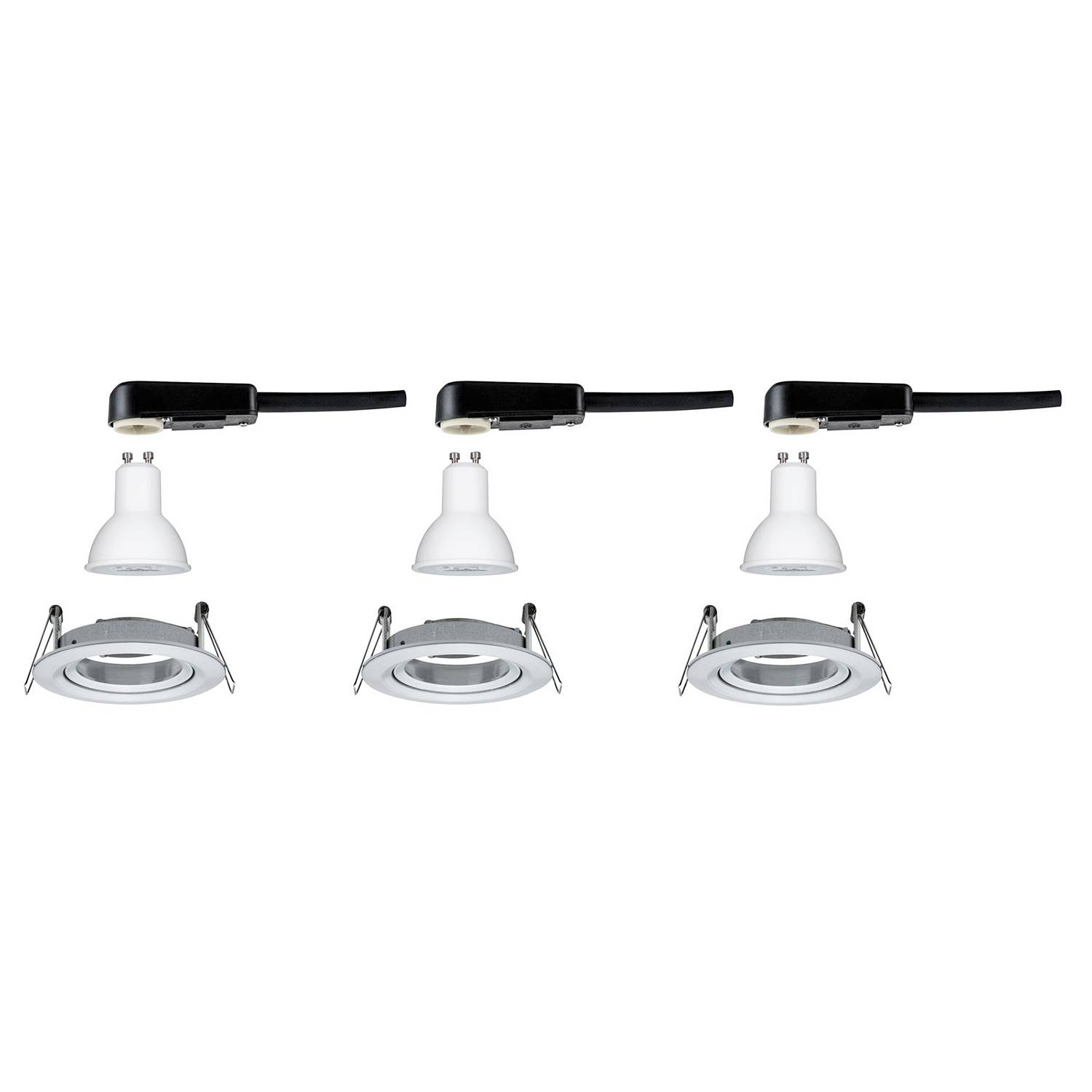 LED-Einbauleuchte Nova I Aluminium Grau