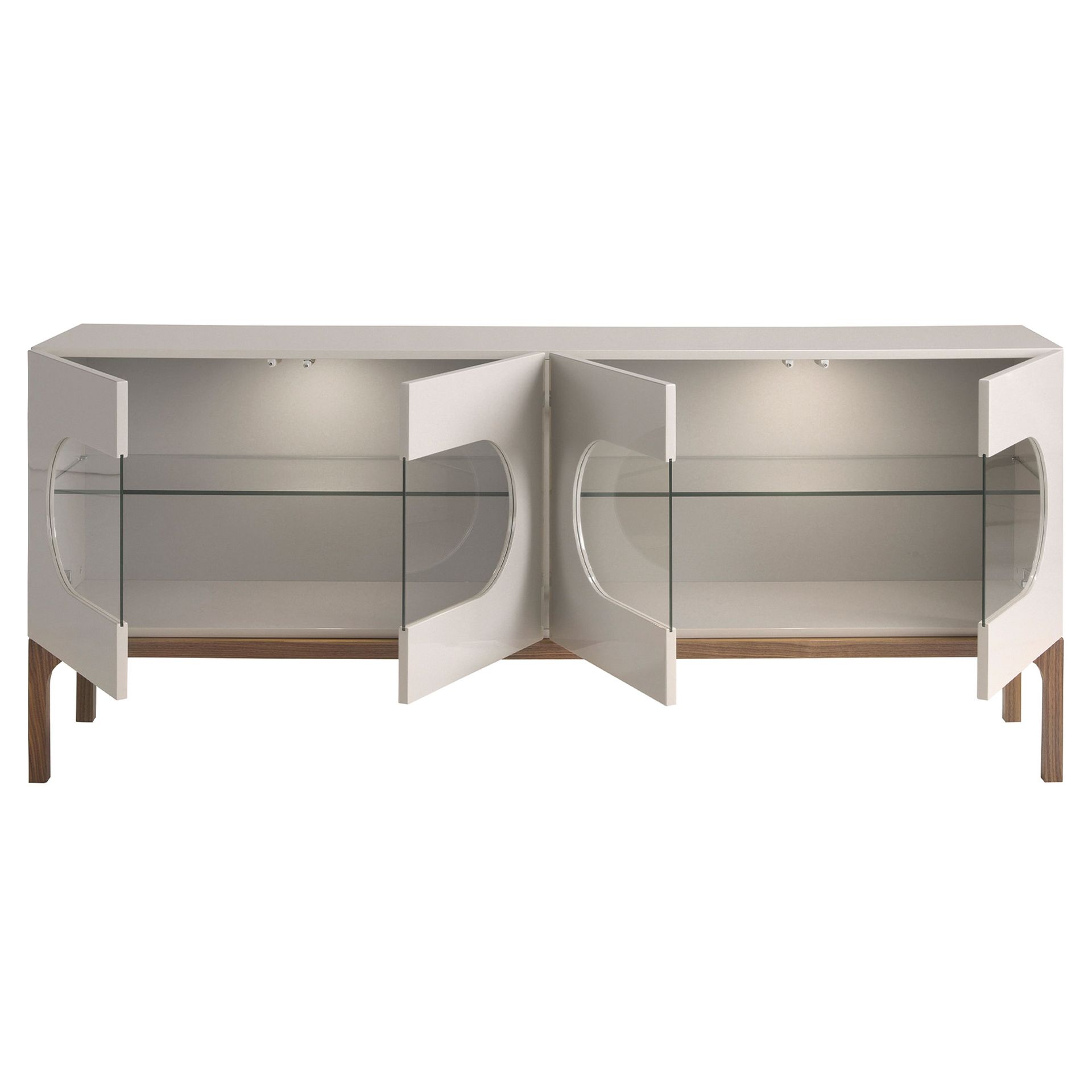 Sideboard Walnut Wood Grey 3241