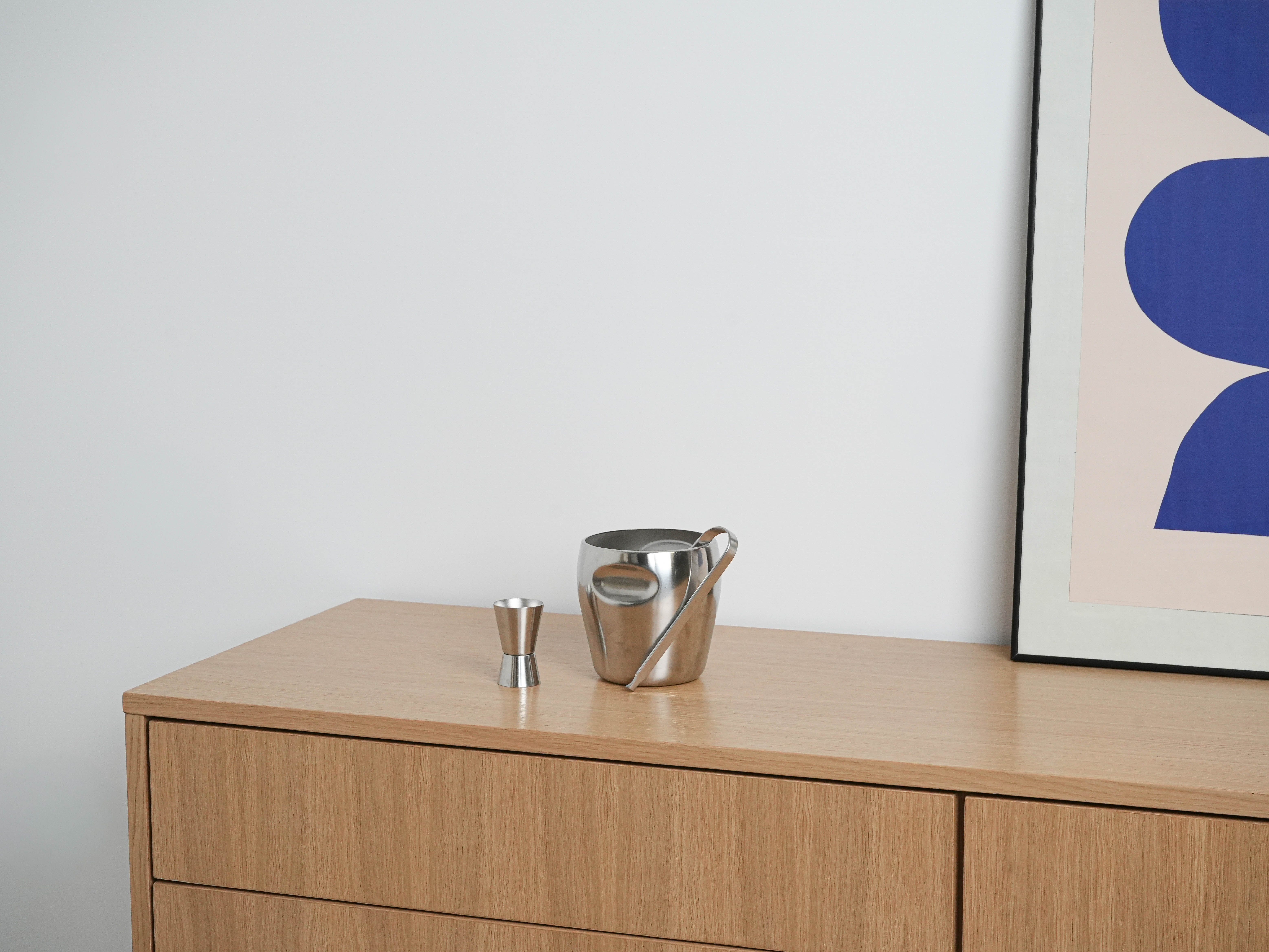 Eiskübel Metall Silber