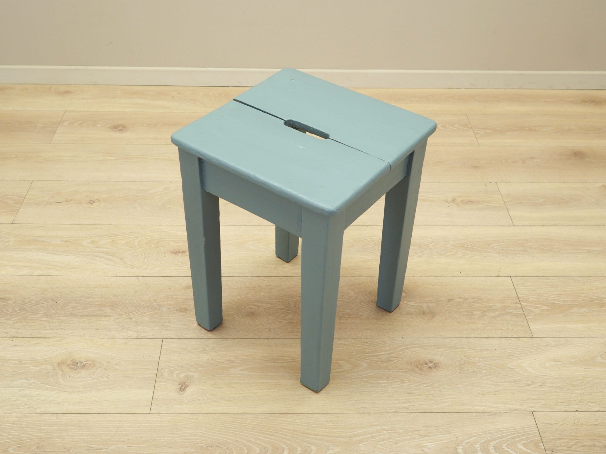 Stool Wood Gray 1950s