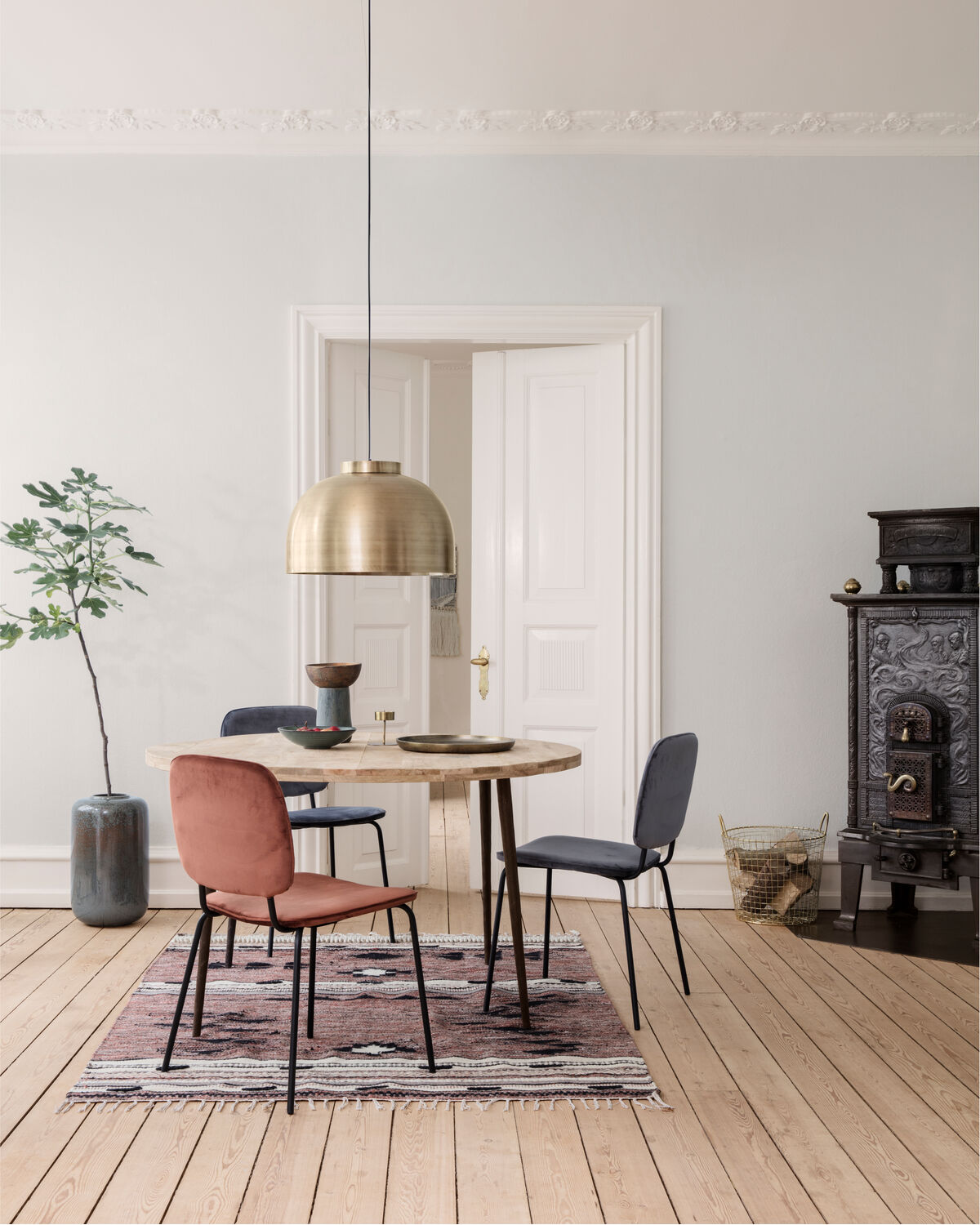 2x HD-Bowl Lamp Brass
