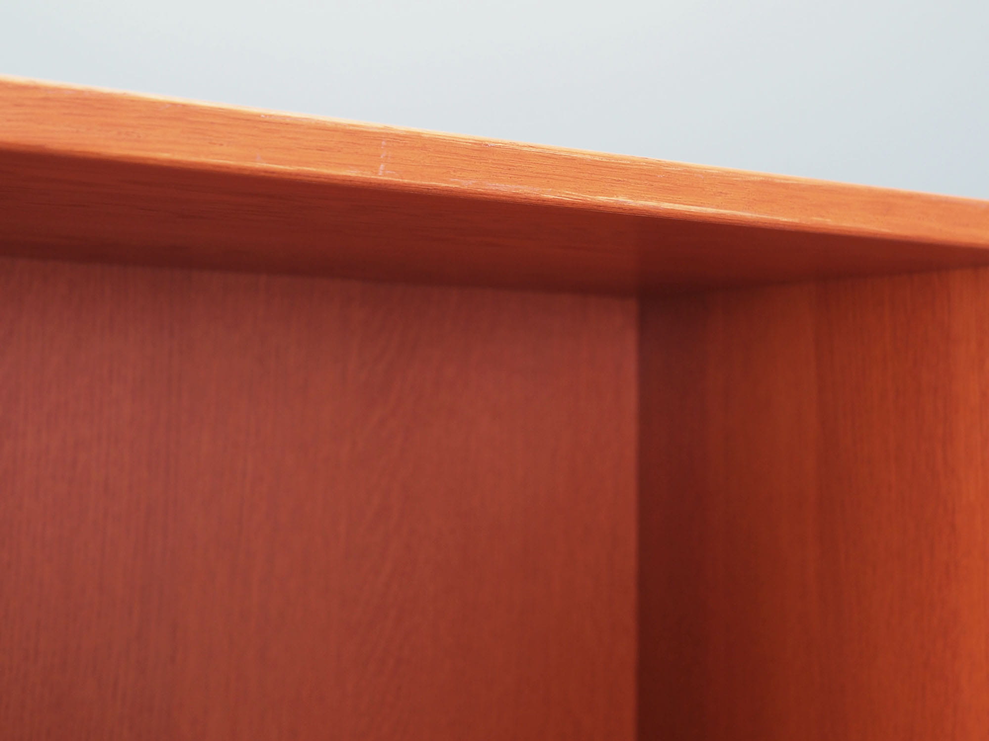 Vintage Bookshelf Wood Brown 1970s