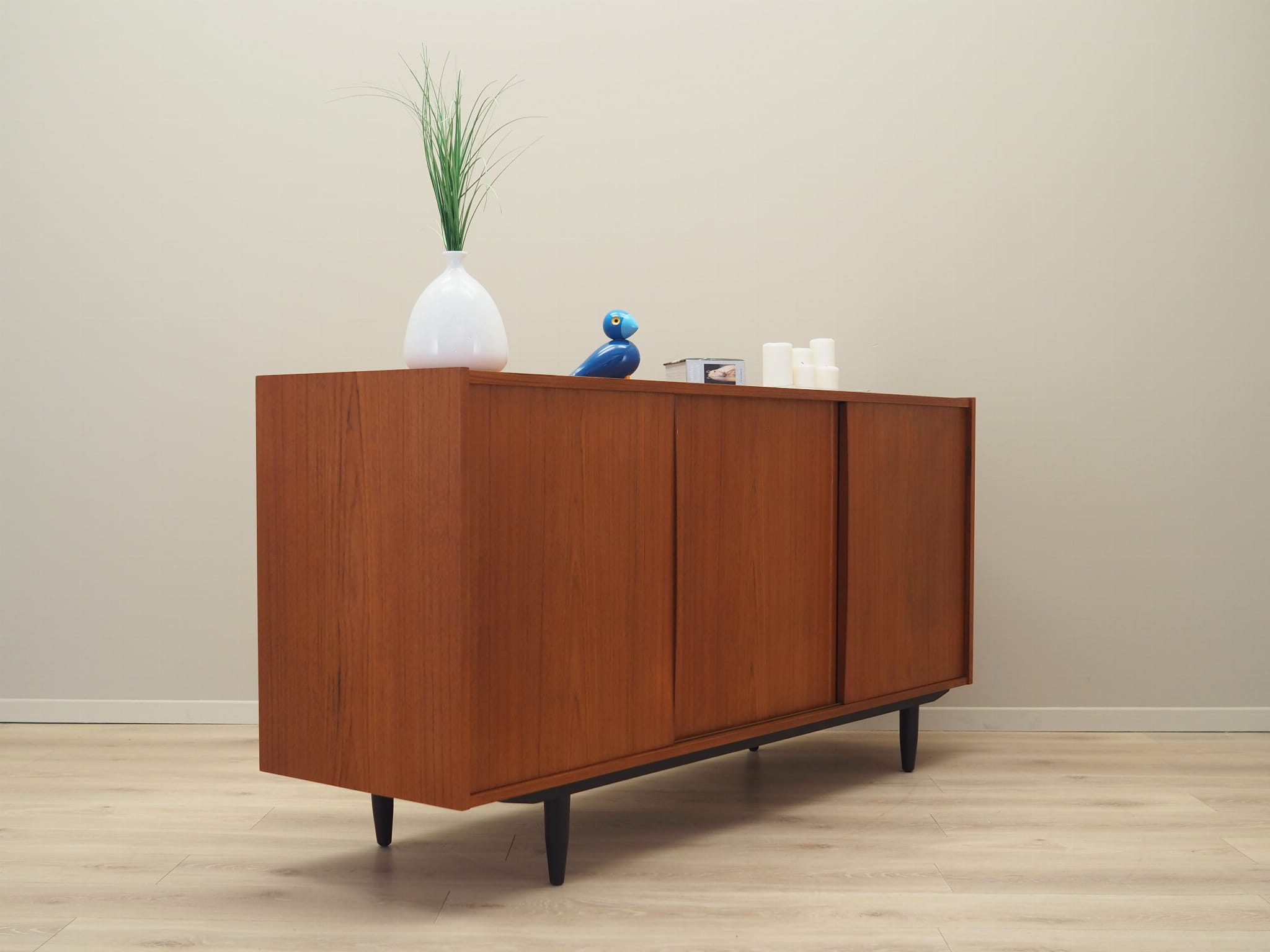 Vintage Sideboard Teakholz Braun 1970er Jahre