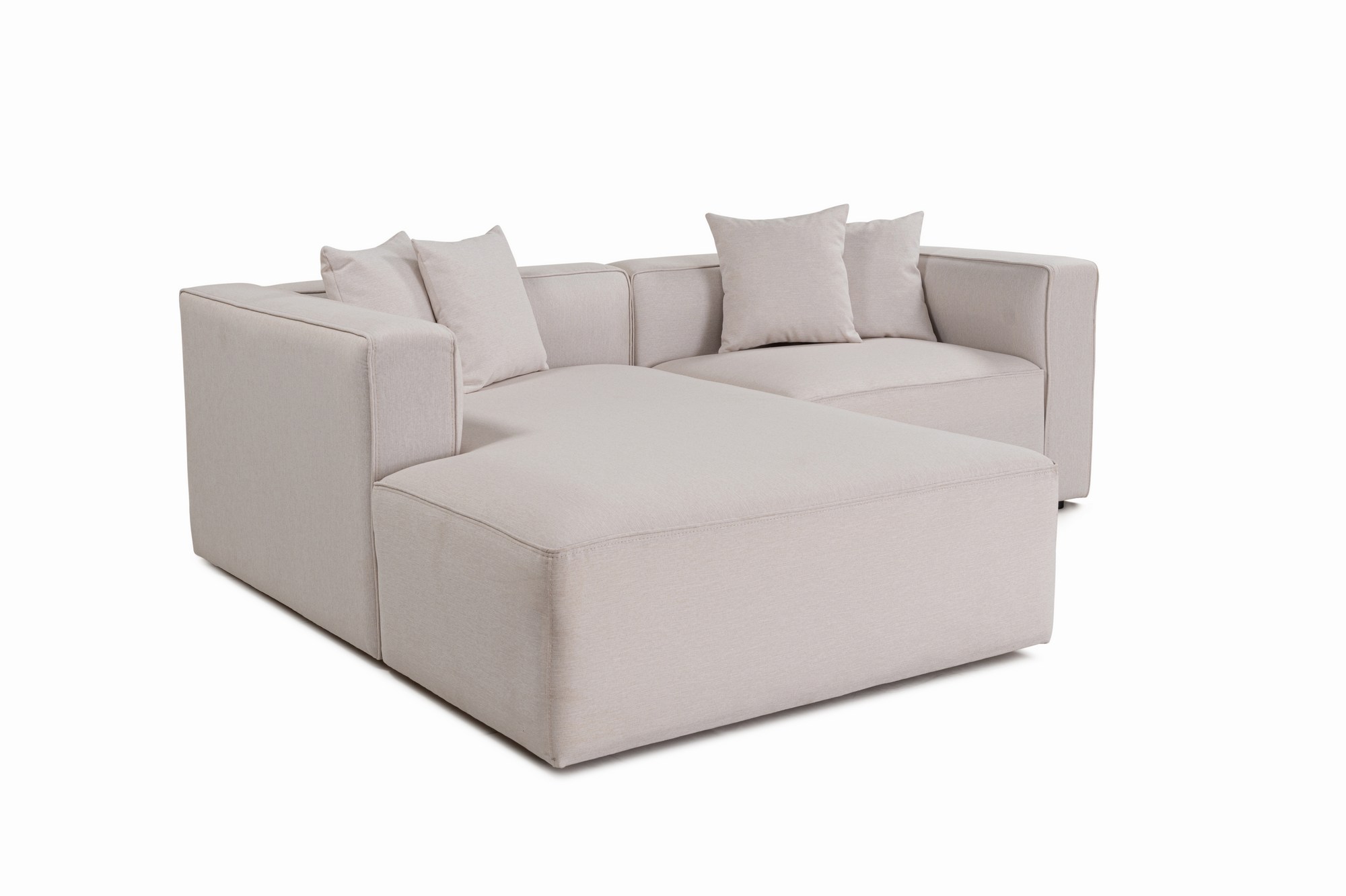 Mora Ecksofa Rechts Beige