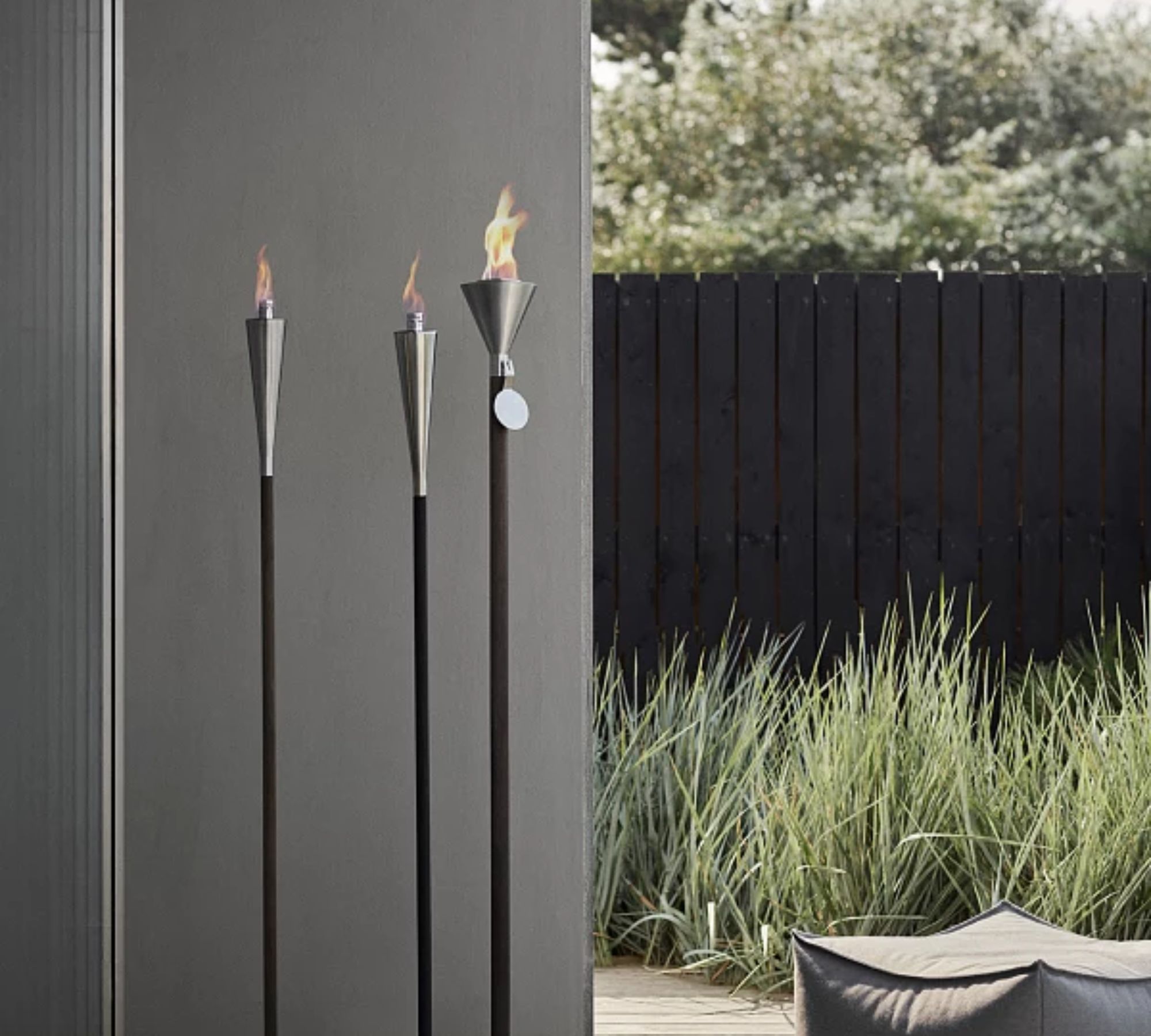 Orchos Gartenfackel Edelstahl Matt 65032