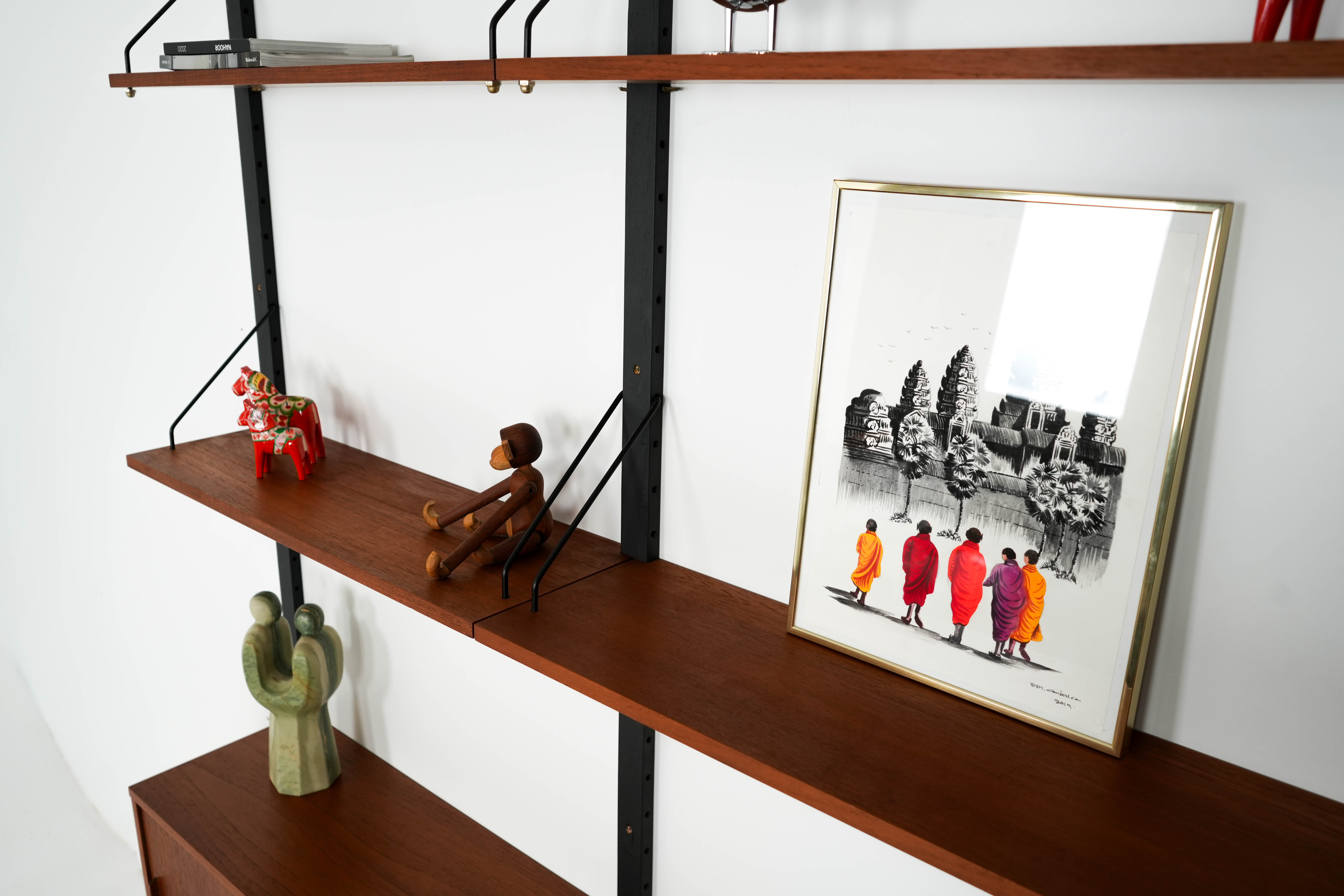 Regal Teakholz Braun 1960er Jahre