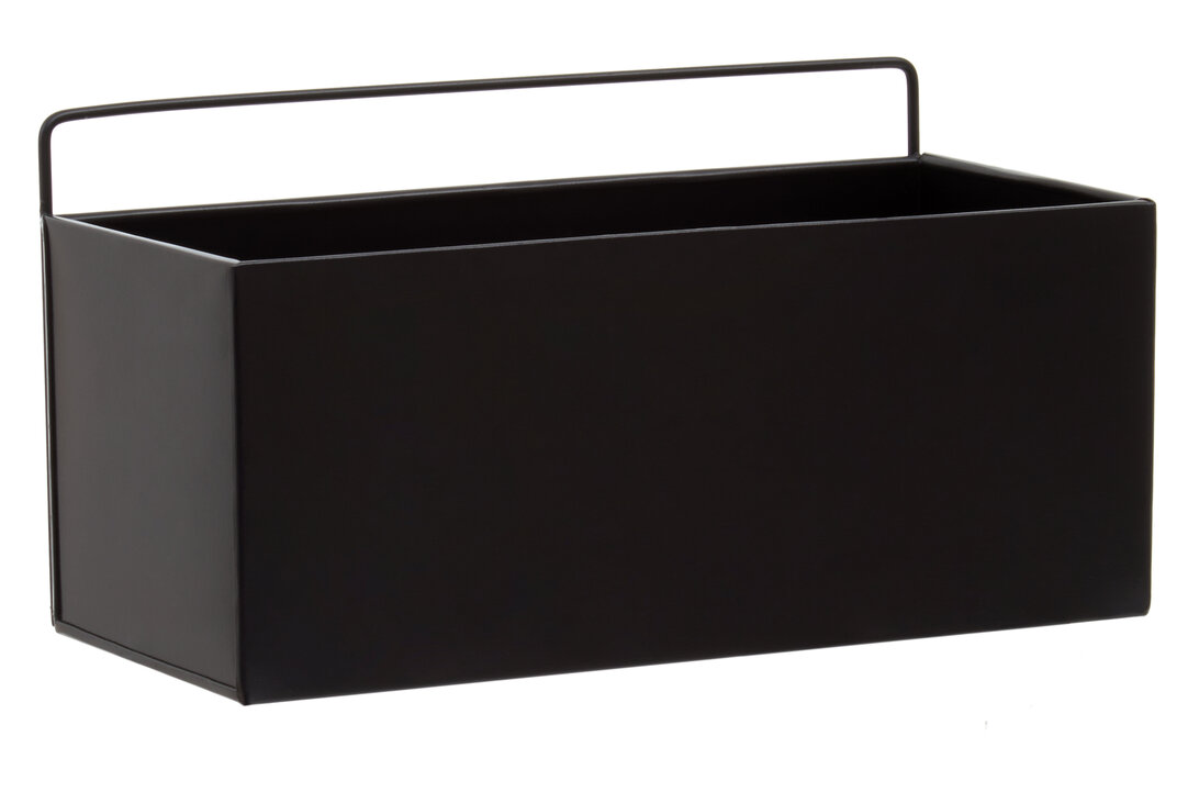 Ascher Wand-Pflanzkasten Schwarz