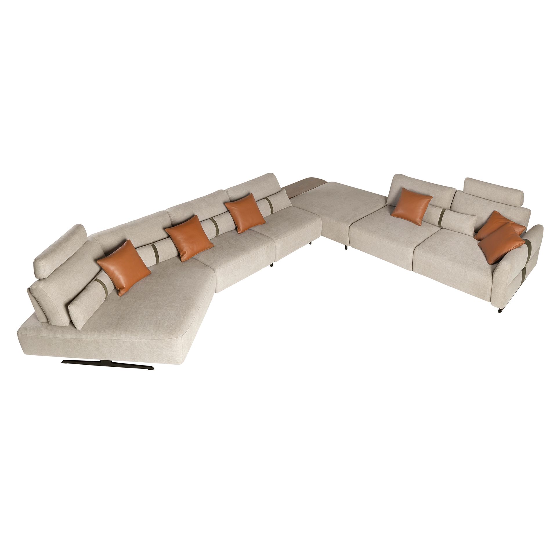 Modular Sofa Chaise Longue Left Sand