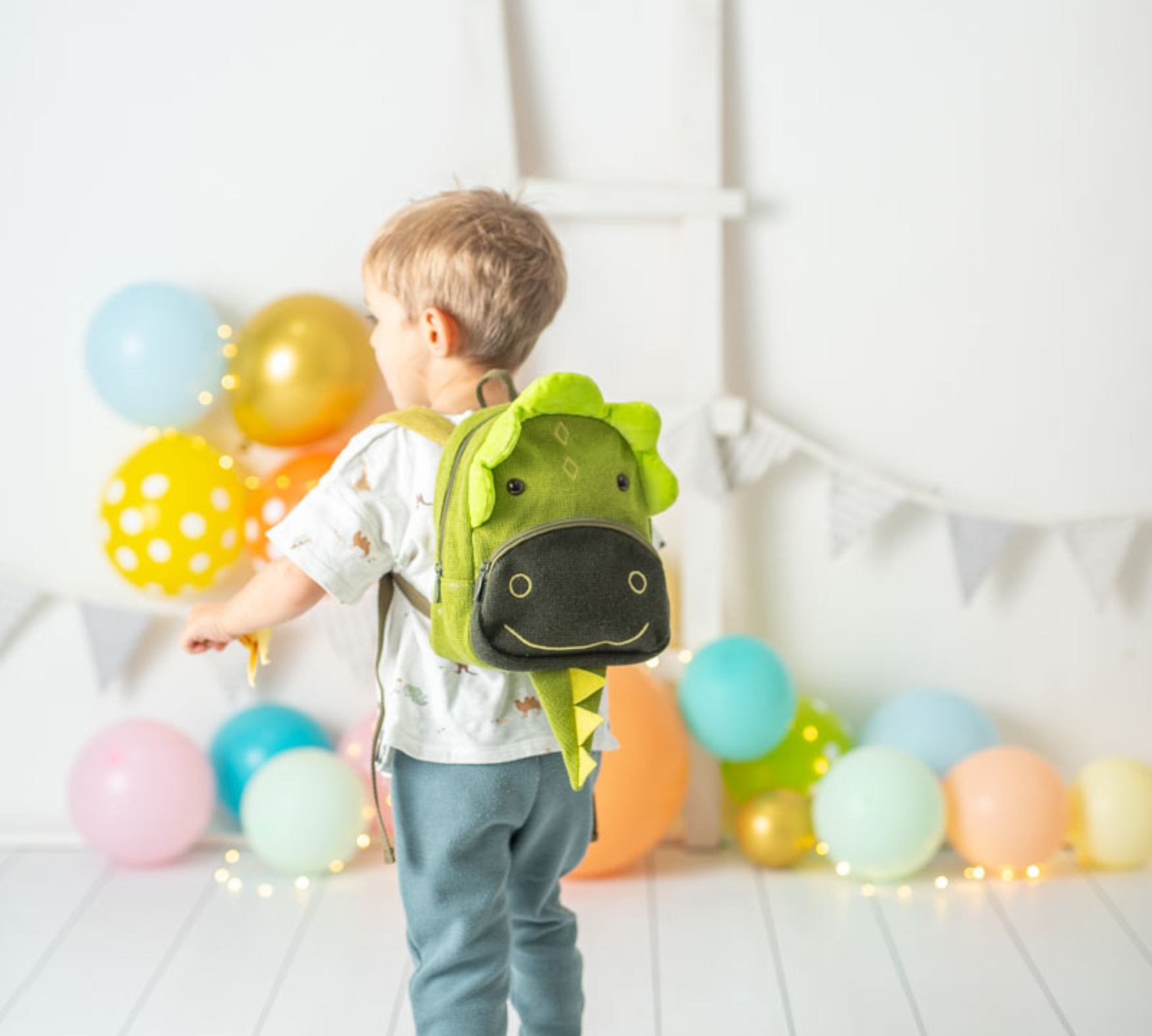 Drachen Rucksack Baumwolle Grün