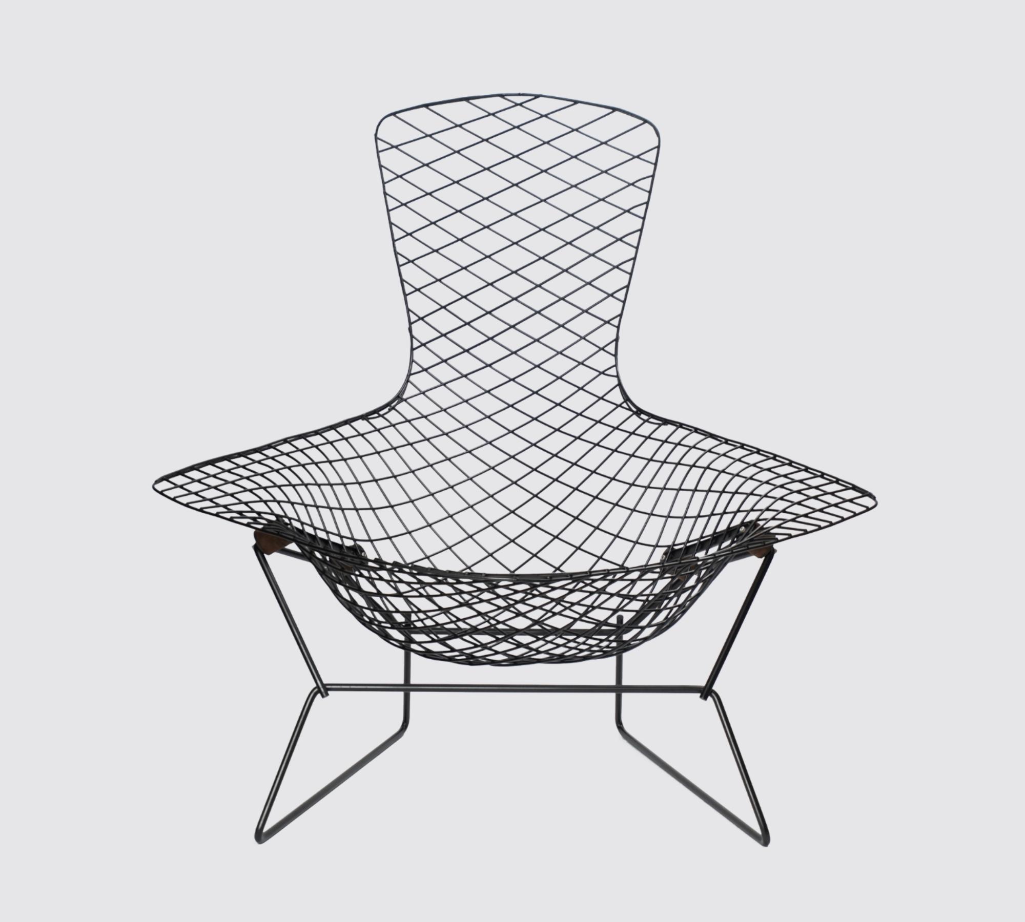 Bertoia Bird Chair Schwarzes Gestell