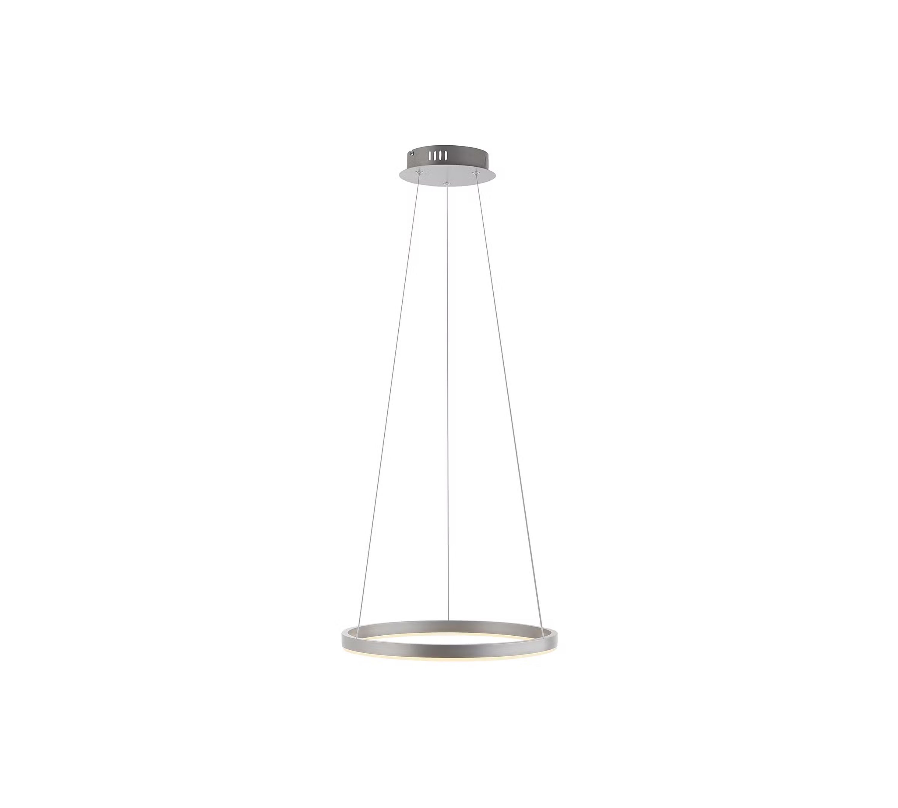 Pendant light 1-bulb Aluminum Silver