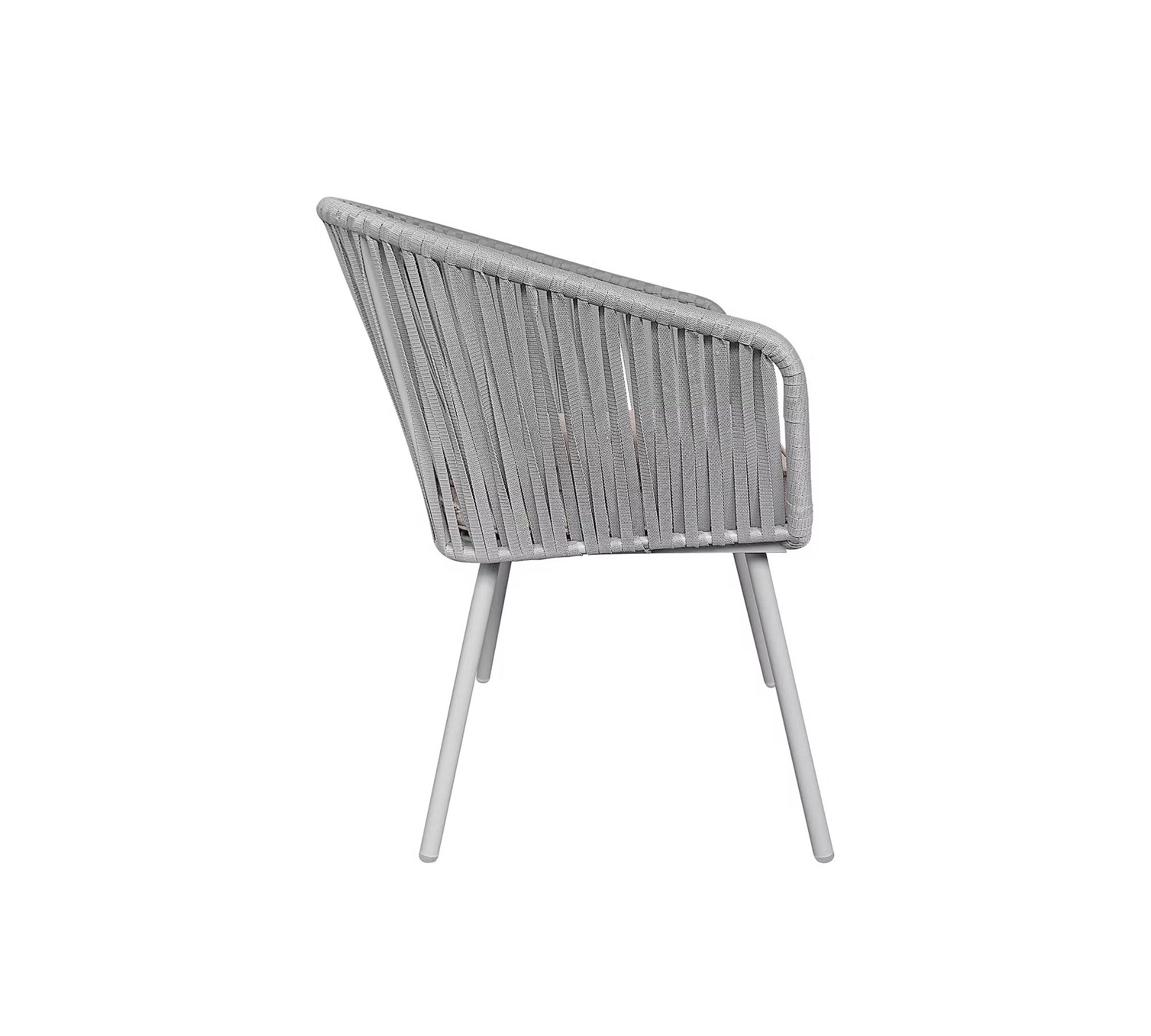 2x Garden chair Steel Polyester Grey