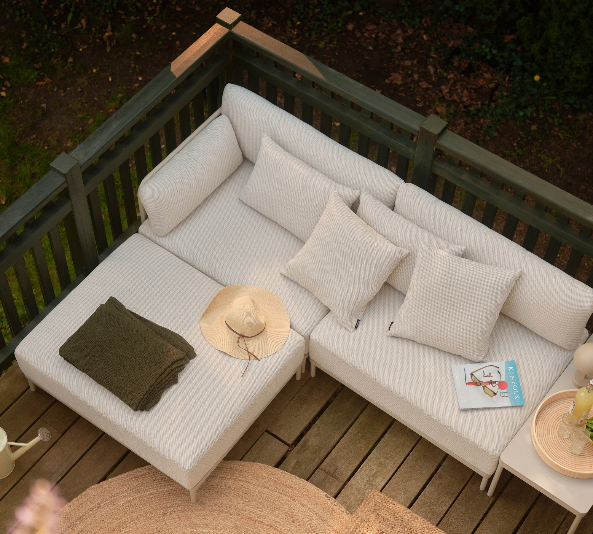 Vincent Outdoor Eckmodul Sandshell