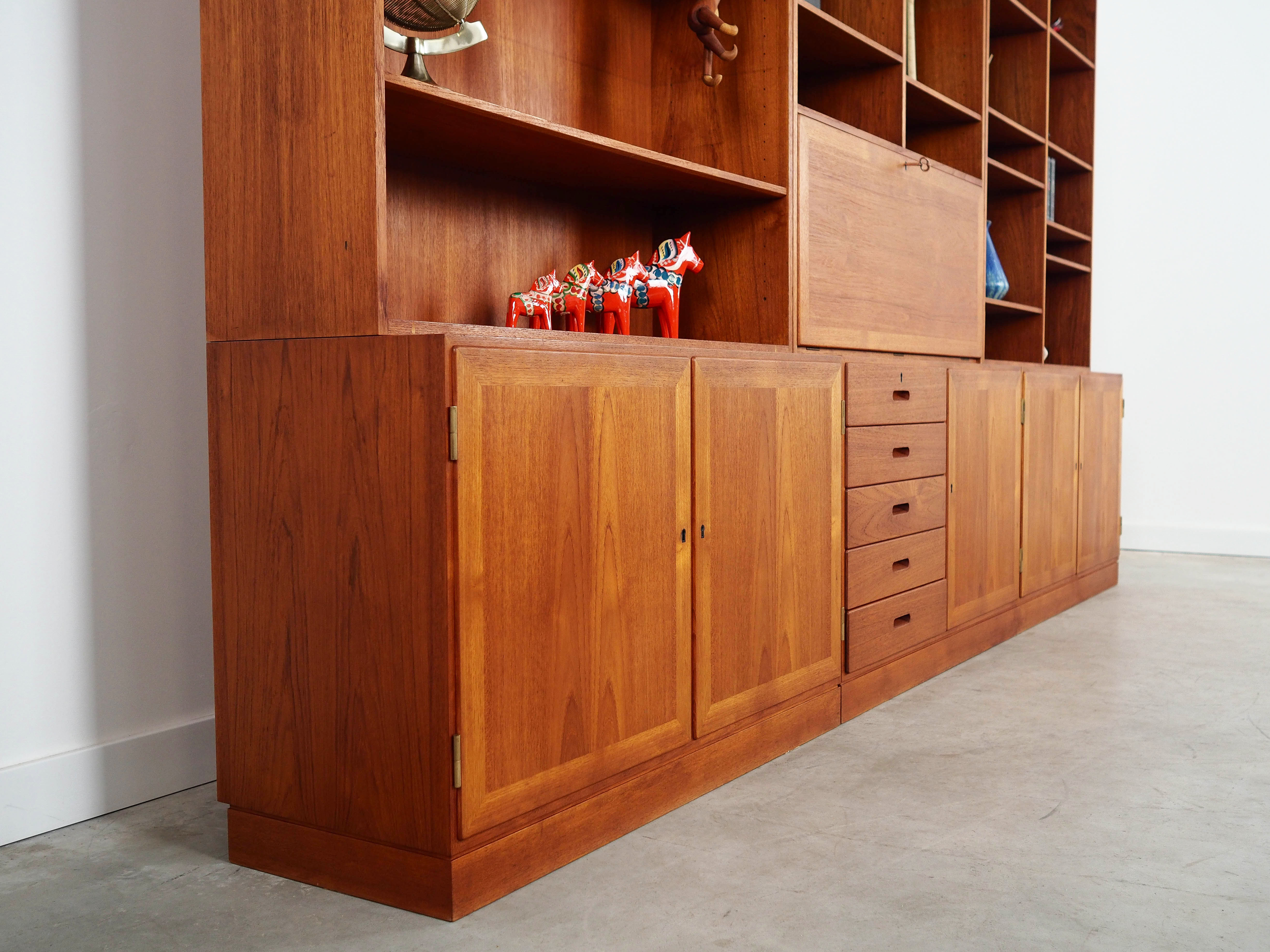 Satz Teakholz-Bücherregale 1970er Jahre Kai 