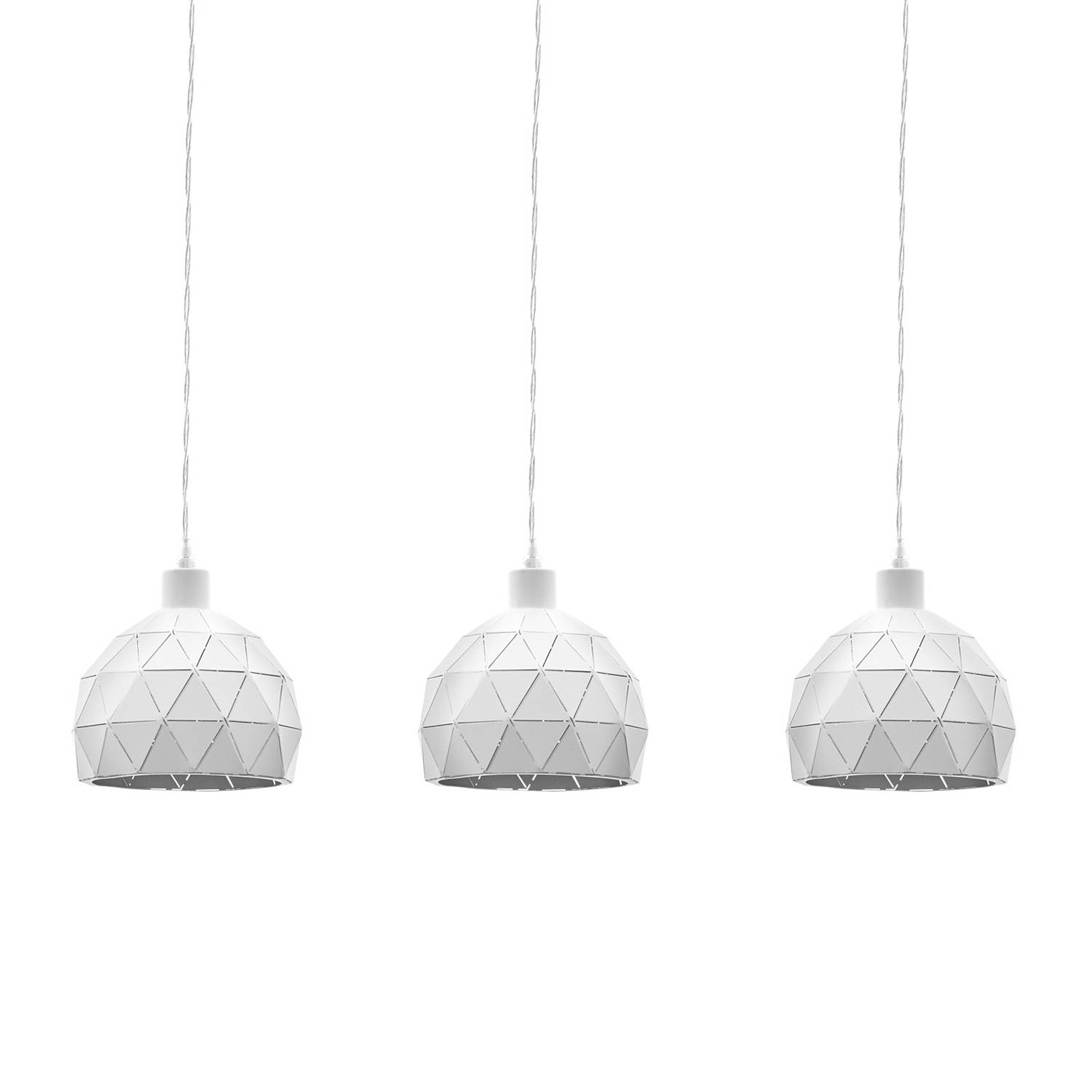 Roccaforte III Pendant Light Steel White 3-Light