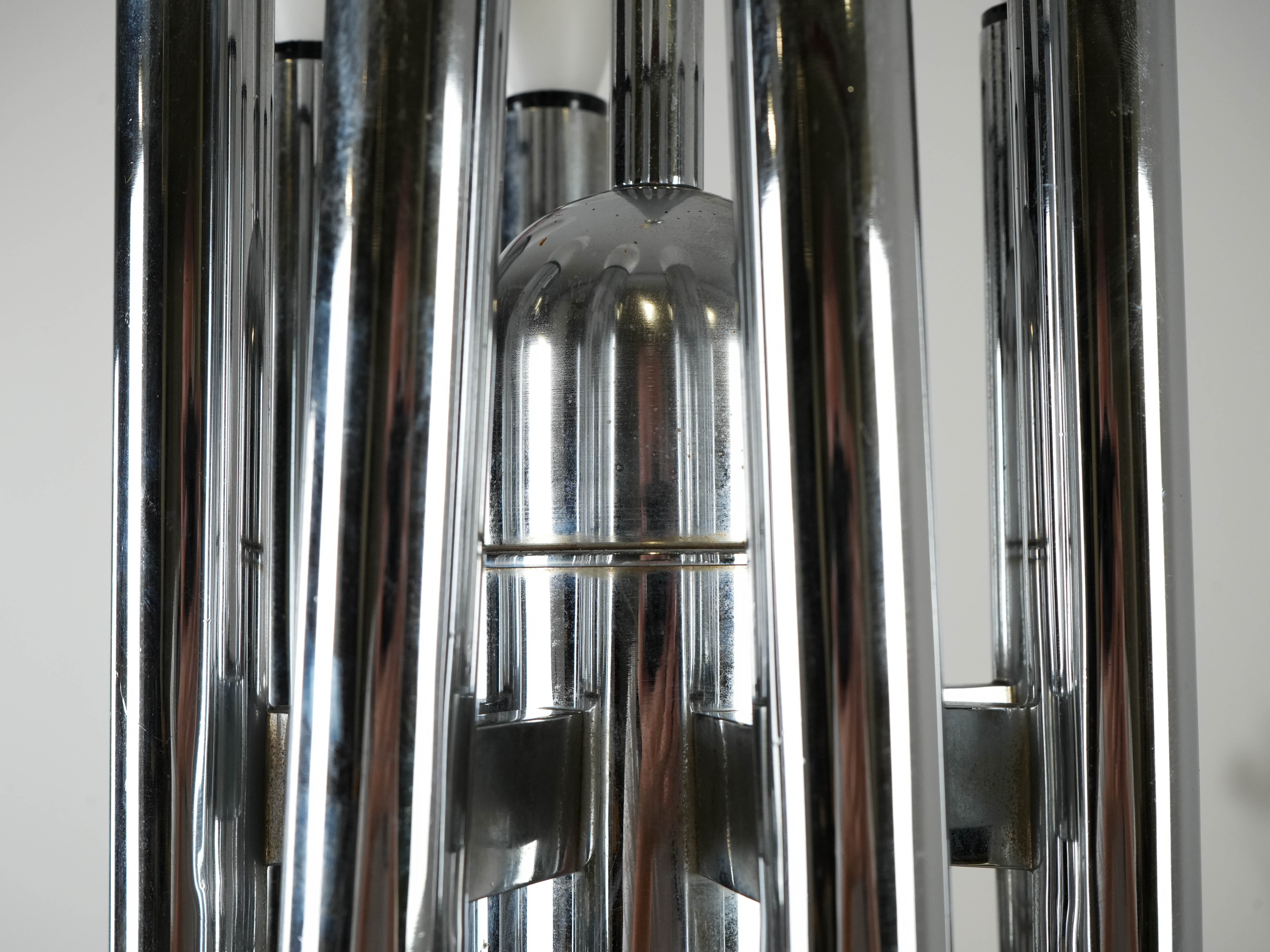 Pendelleuchte Metall 1970er Jahre