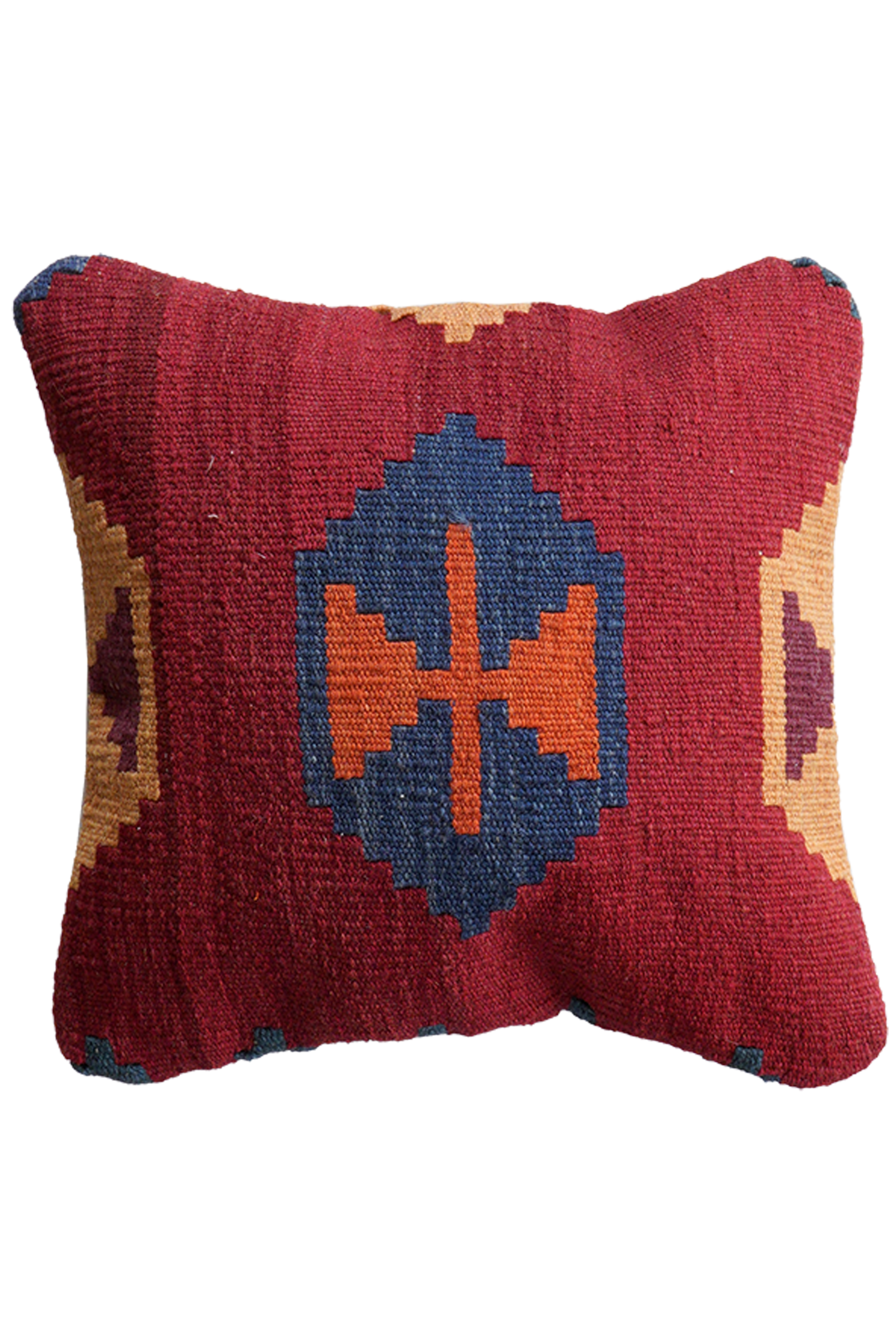 Kilim Kissenbezug Wolle Rot