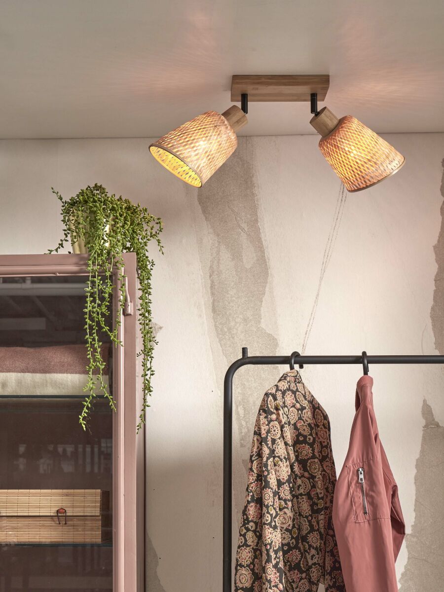Deckenleuchte Java Bambus Beige