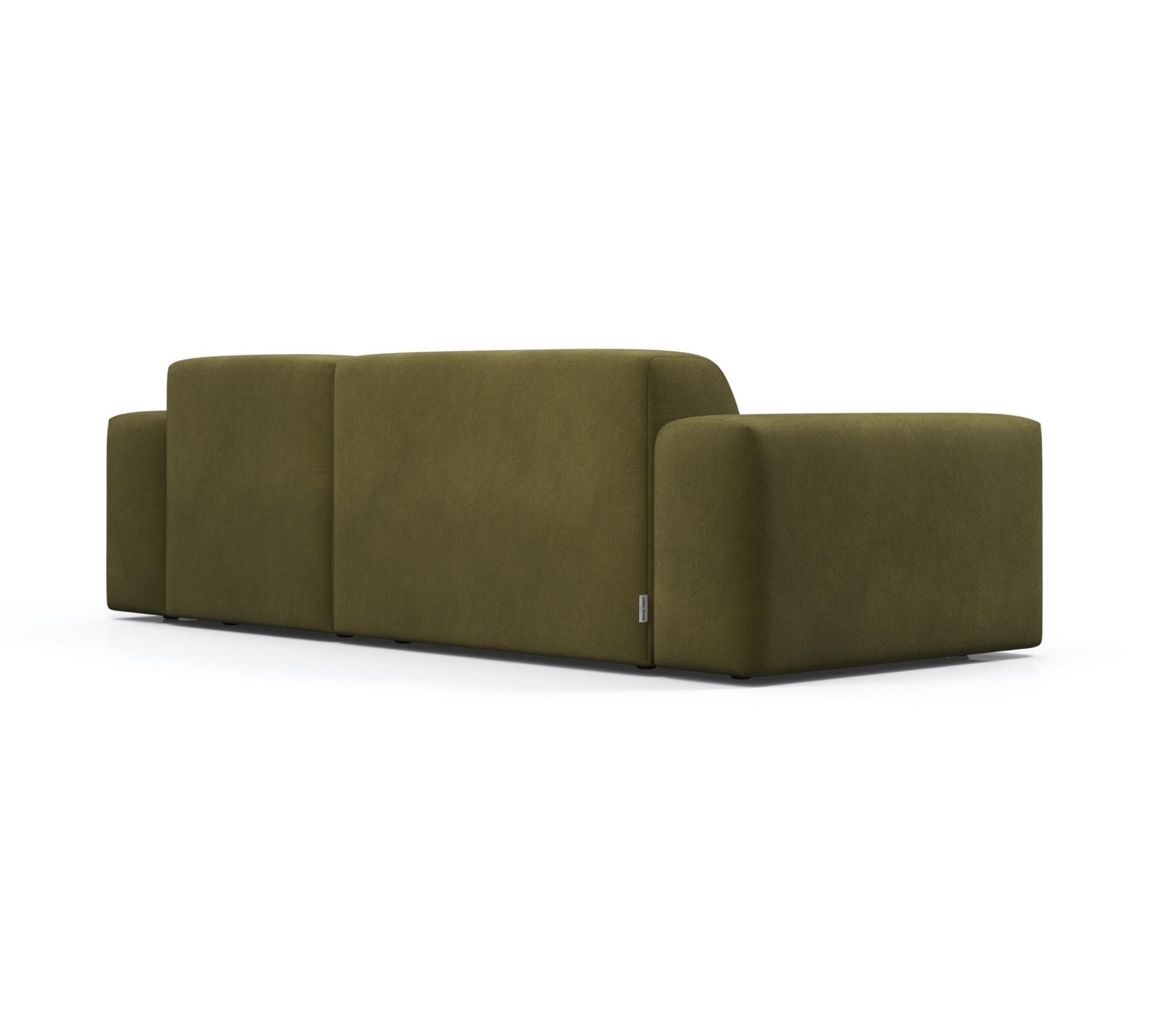 2-Sitzer Sofa Karen Récamiere Rechts Oliv