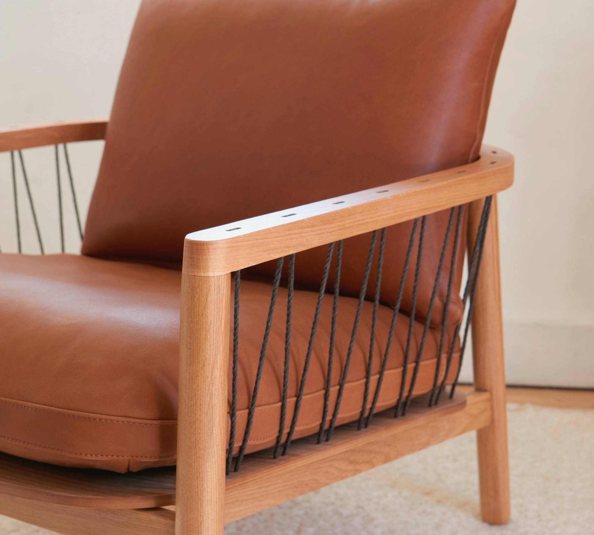 Enzo Sessel Leather Bronze