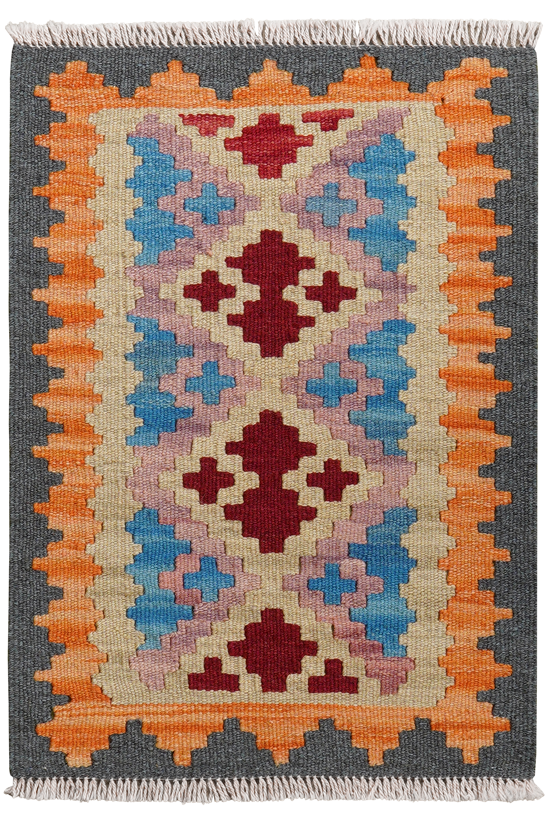Kilim Gashgai Teppich Wolle Mehrfarbig