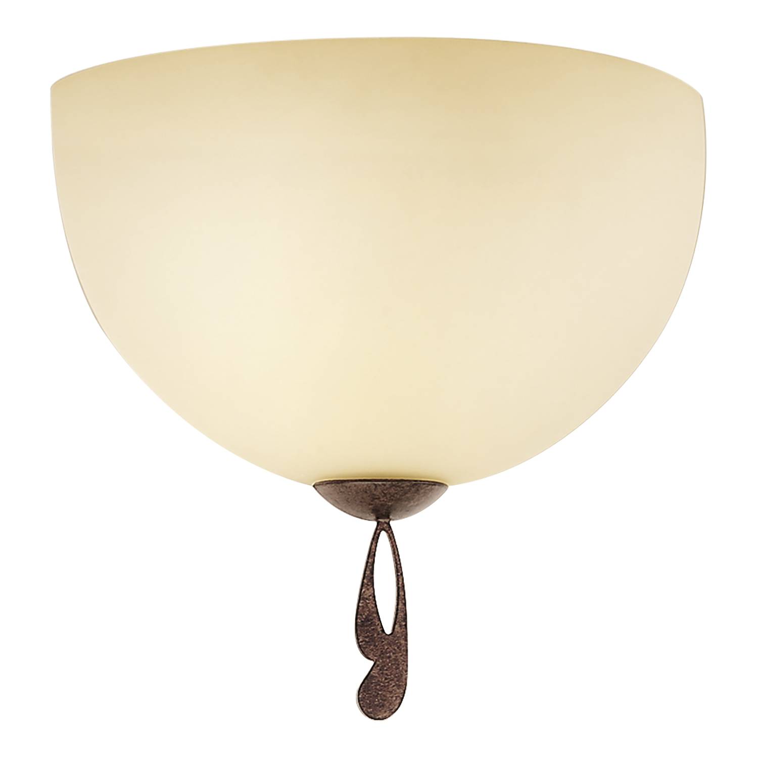 Wall lamp 1910 II Frosted glass Iron