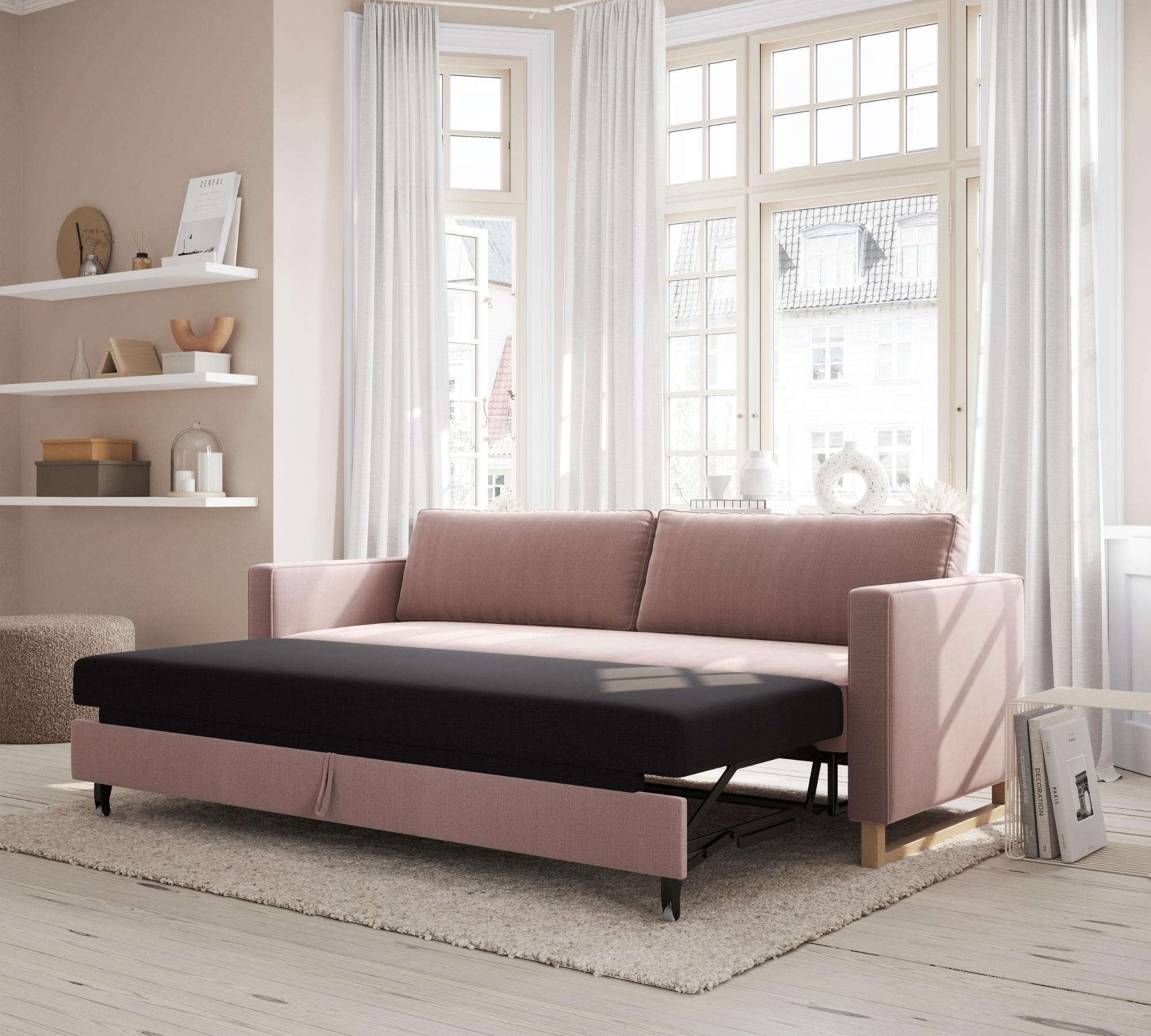 Madison 3-Sitzer Schlafsofa Rose