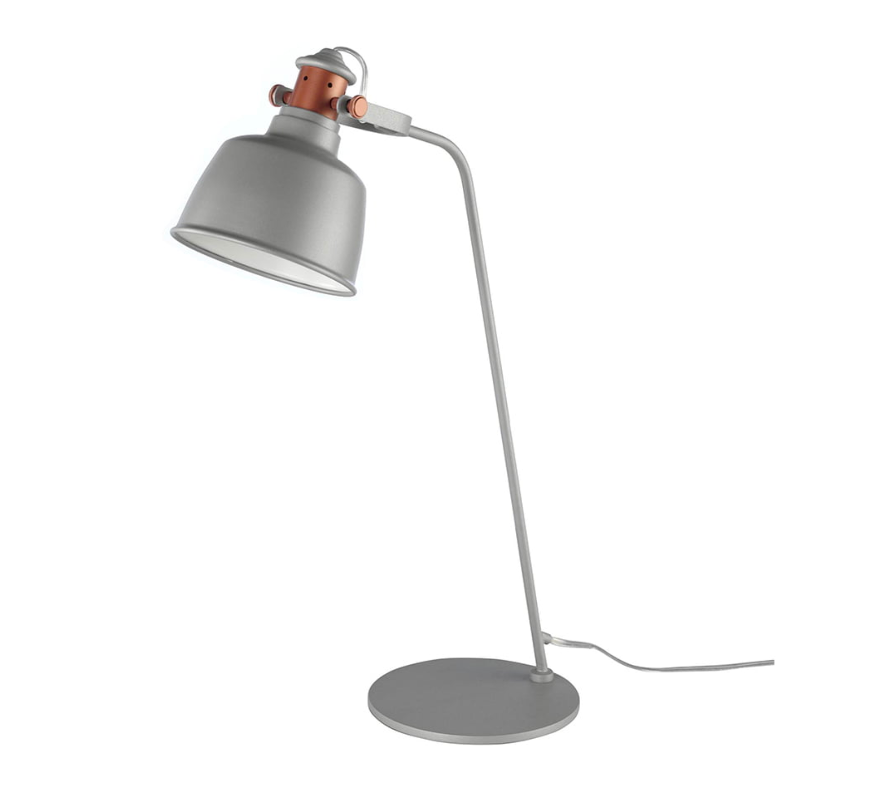 Lampada da tavolo acciaio grigio
