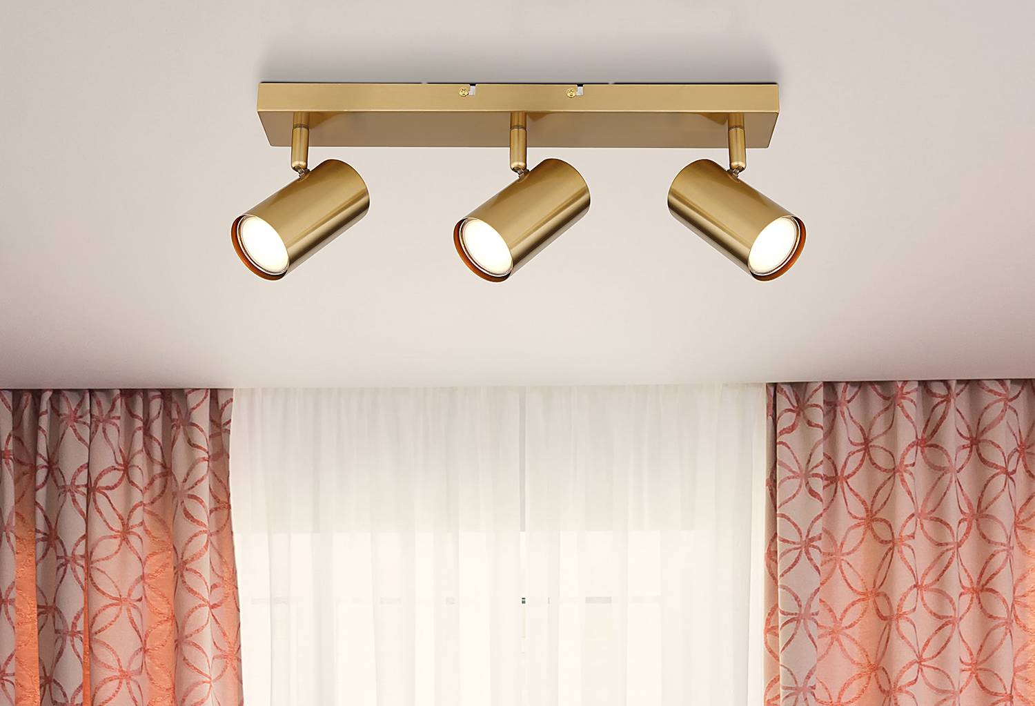 Ceiling light Robby 3-light Iron