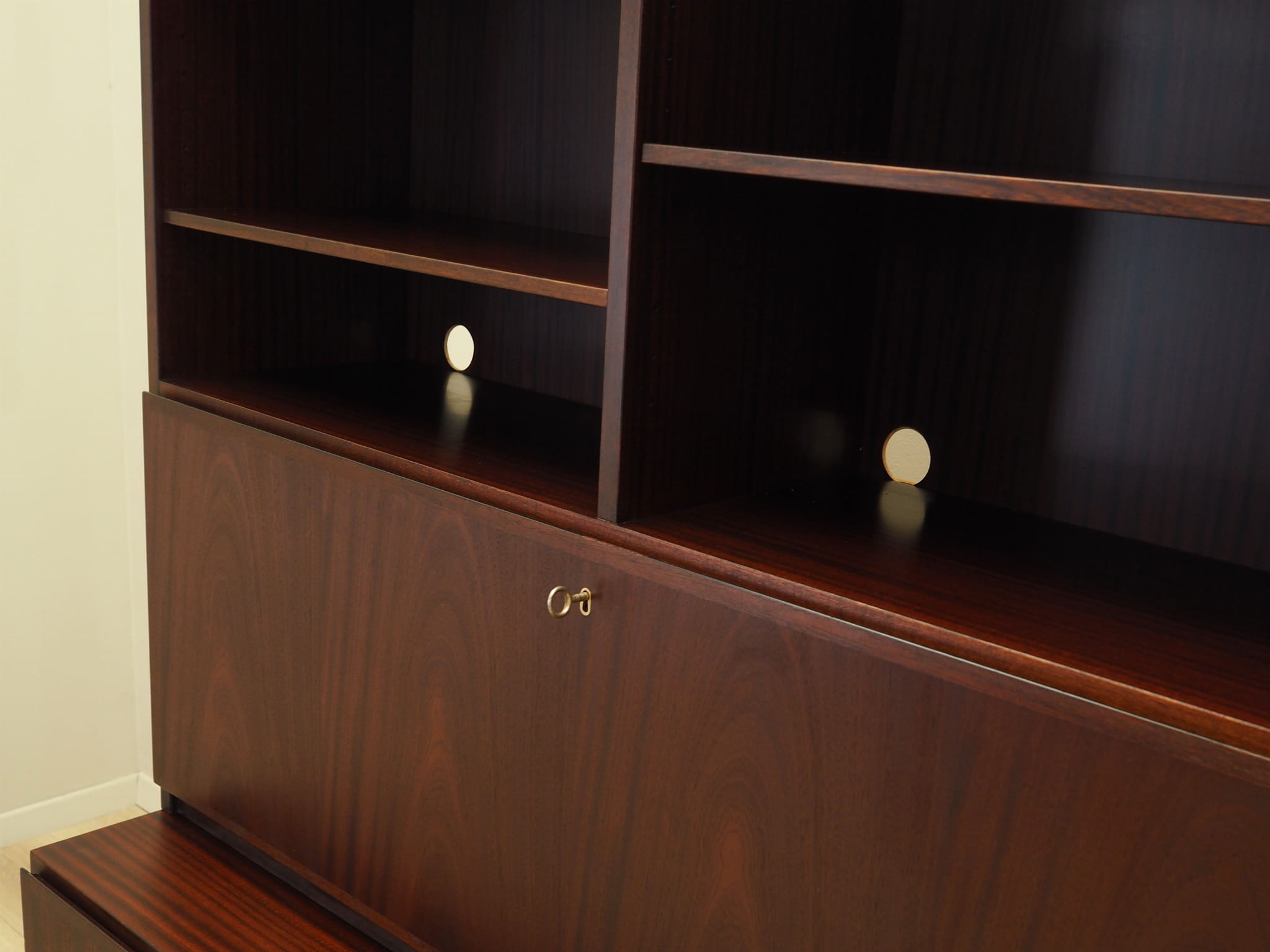 Mahogany bookcase 1970s