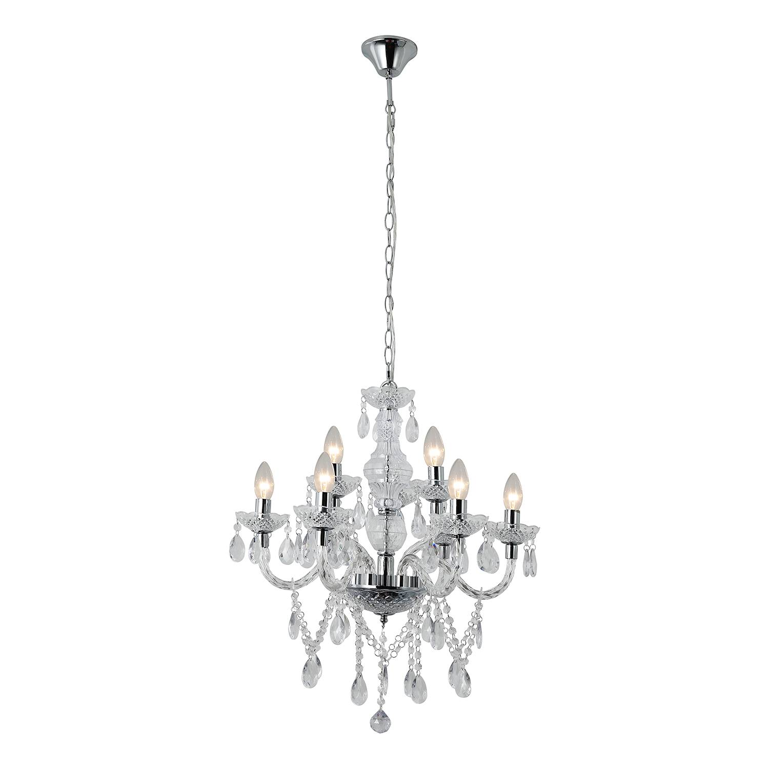 Raven III Chandelier Steel 9-light