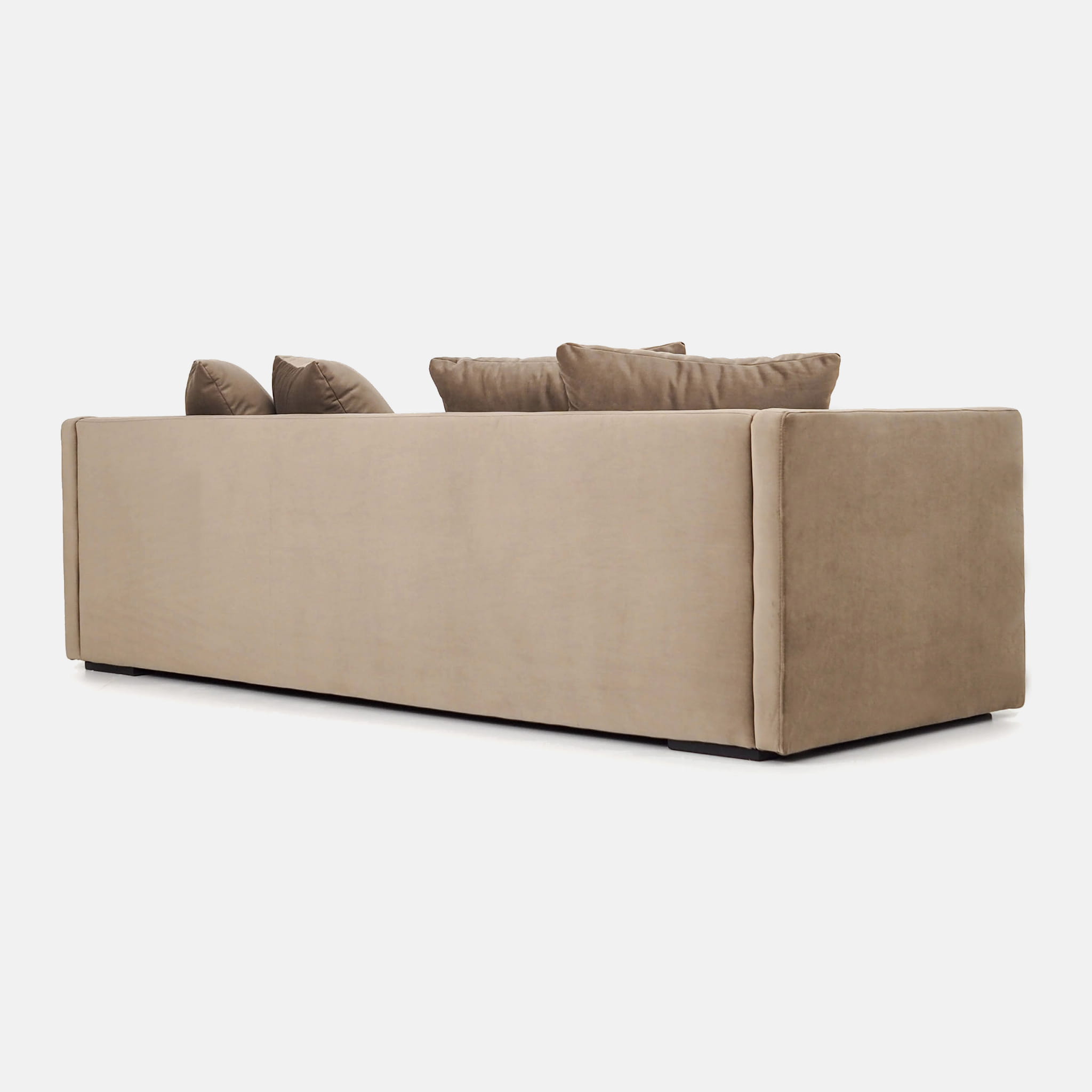 Malmo Sofa 3-Sitzer Samt Braun