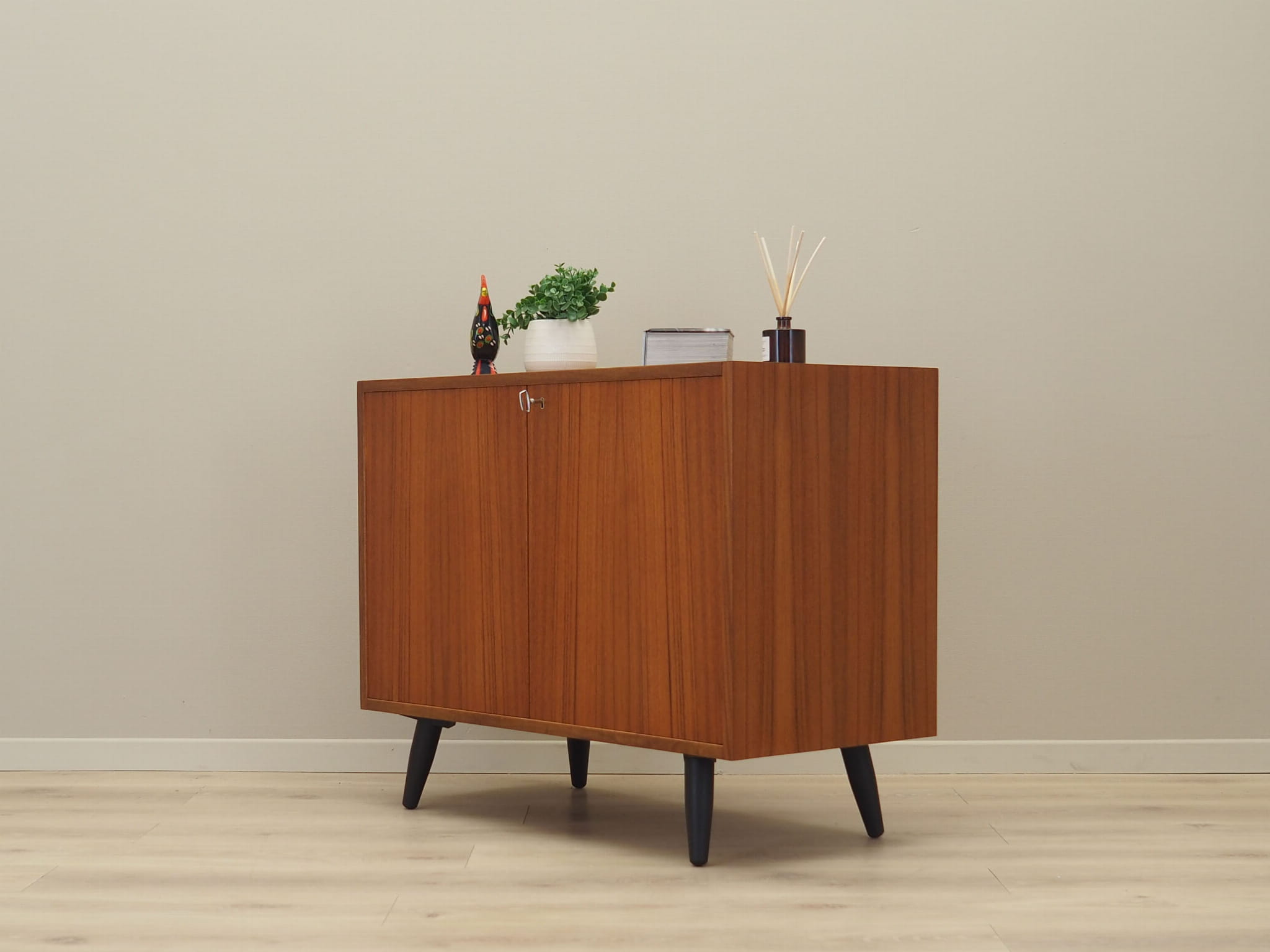 Vintage cabinet mahogany brown 1970s
