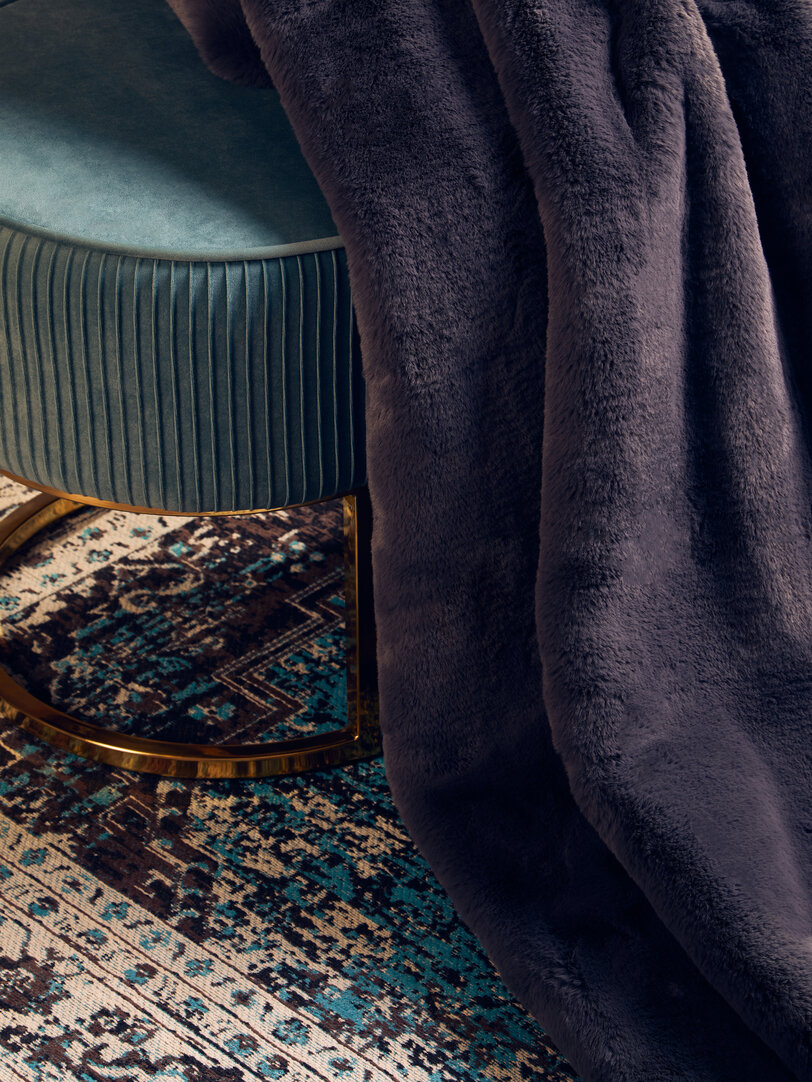 Bosie Lamina Grau Felldecke