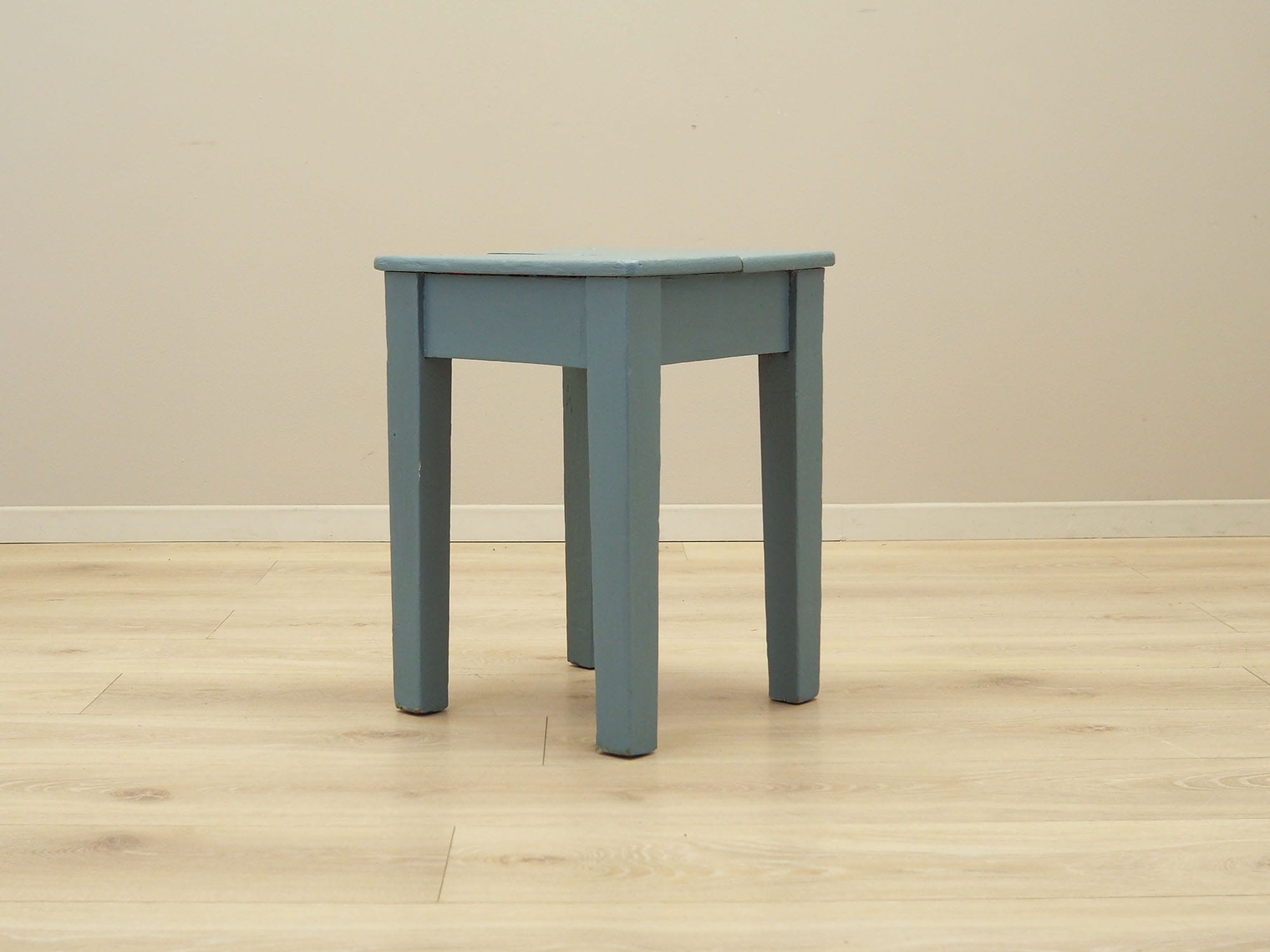 Stool Wood Gray 1950s
