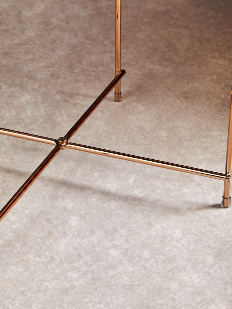 Allure Beistelltisch Spiegelglas Gold