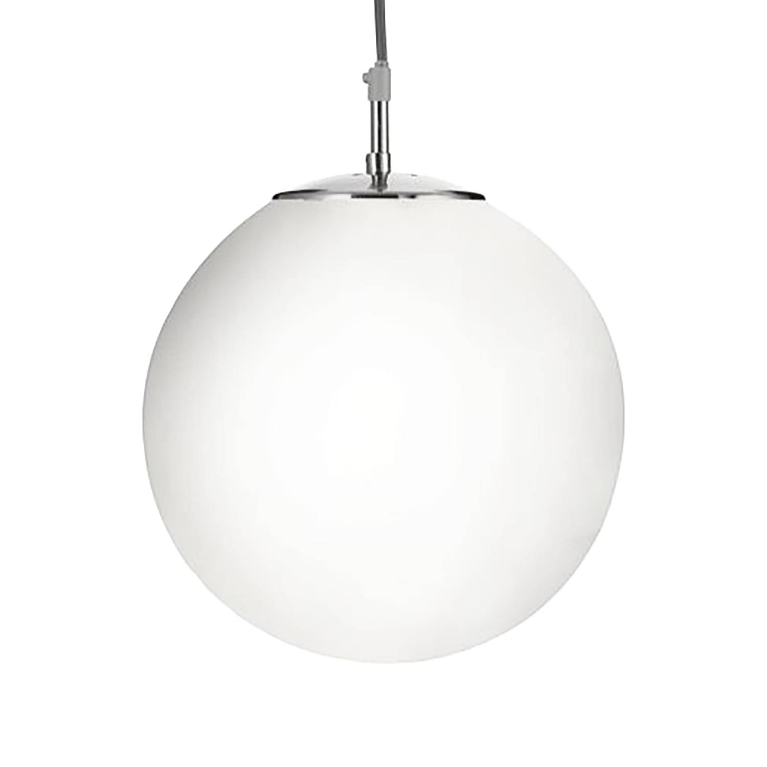 Pendelleuchte Atom Milchglas Stahl Durchmesser: 25 cm