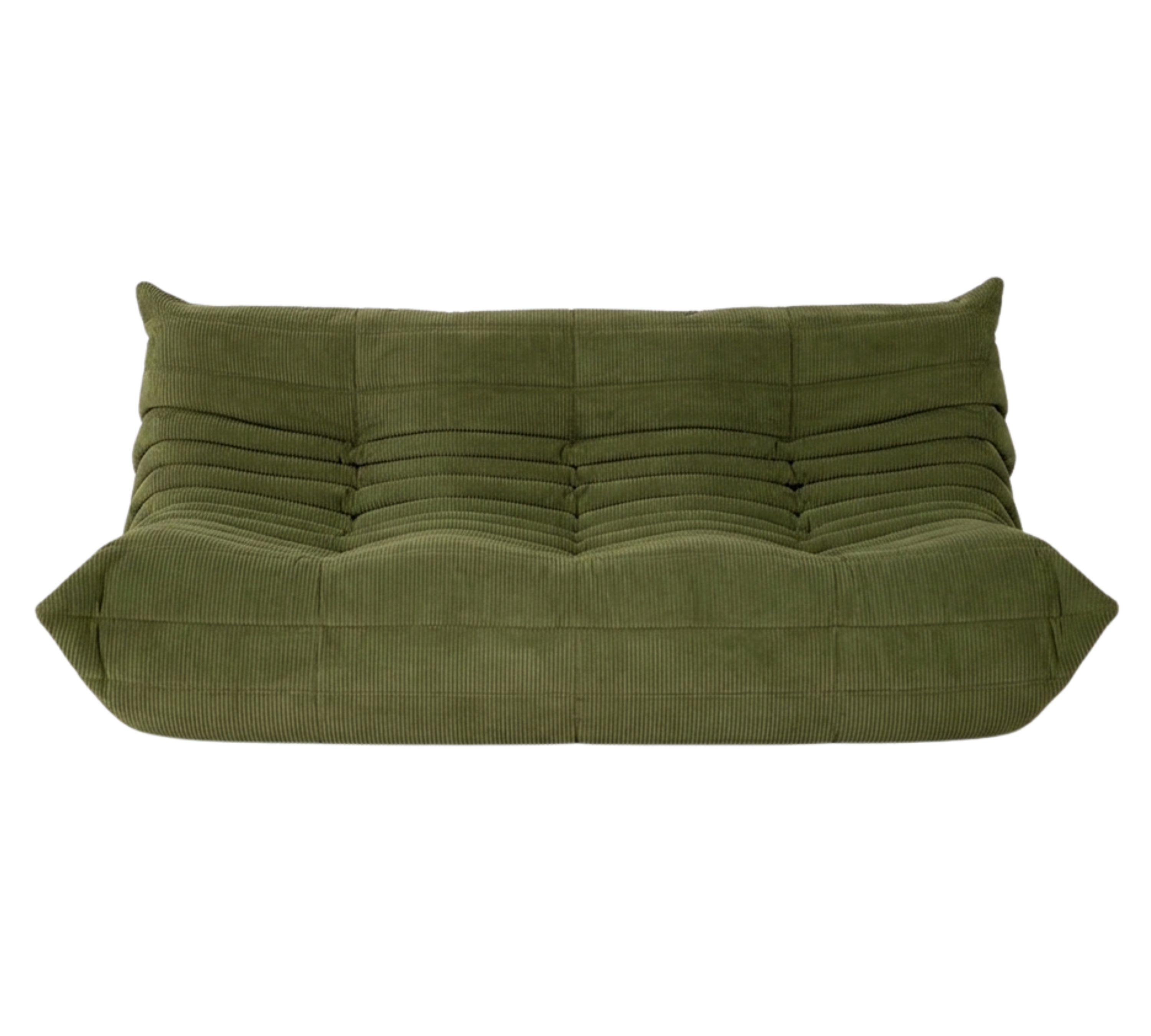 Togo Sofa 3-Seater Cord Coral