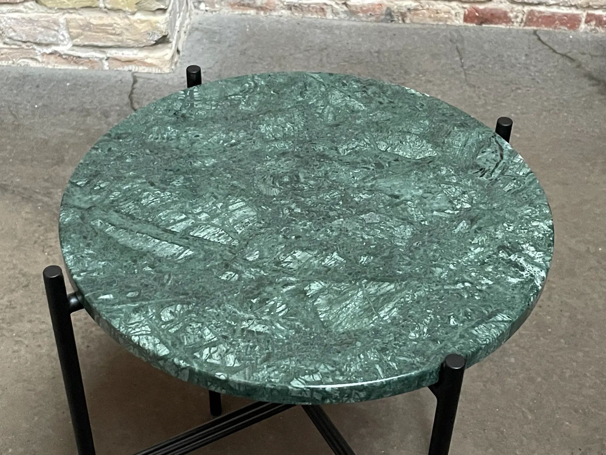 TS Side Table Beistelltisch Marmor Metall Grün