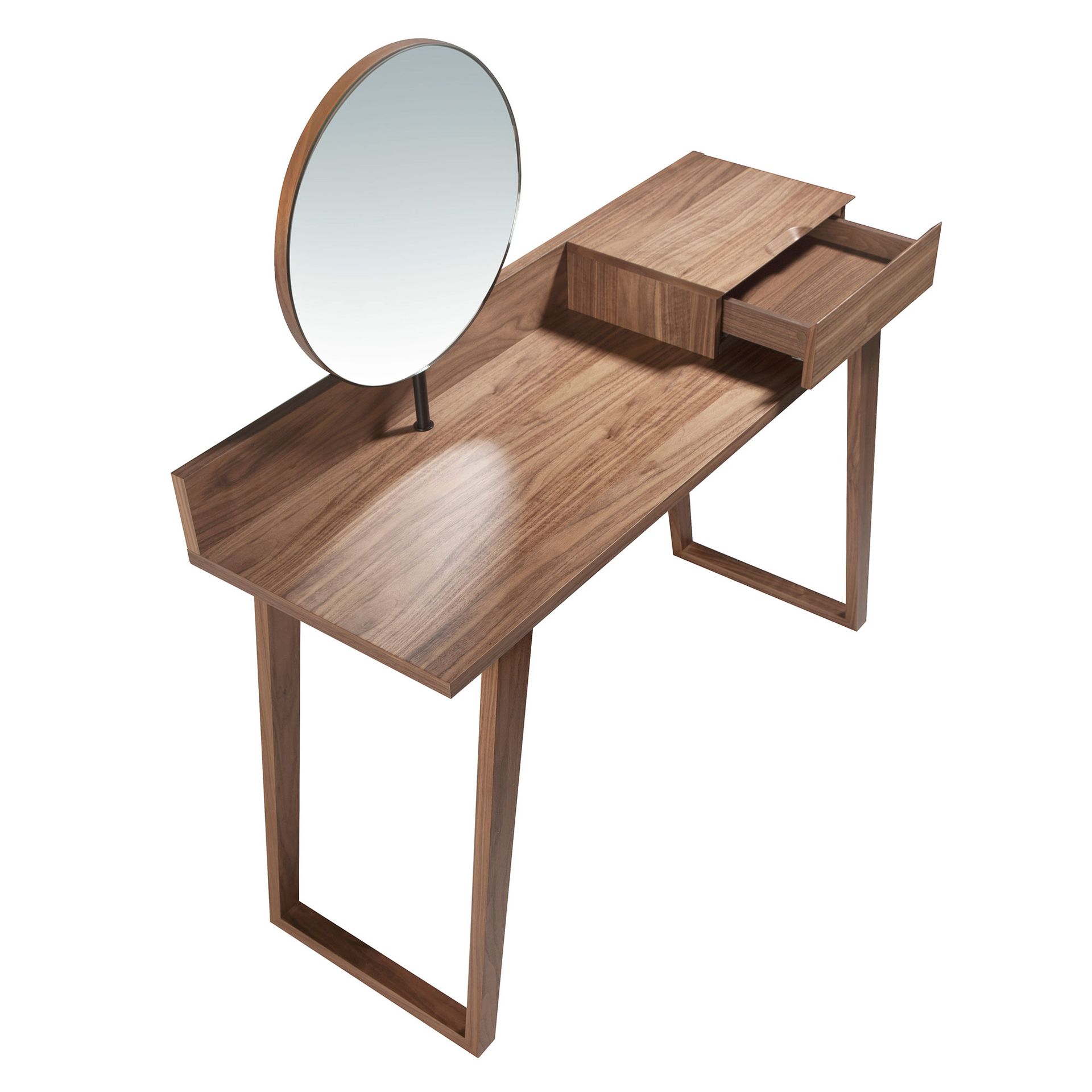 7000 Dressing table with mirror Walnut veneer