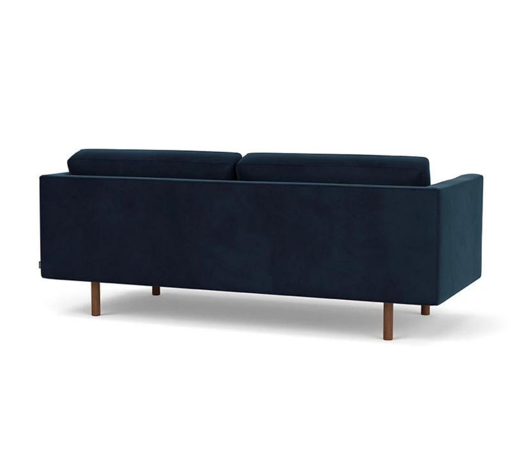 Henry 3-Sitzer Sofa Velour Lux Navy