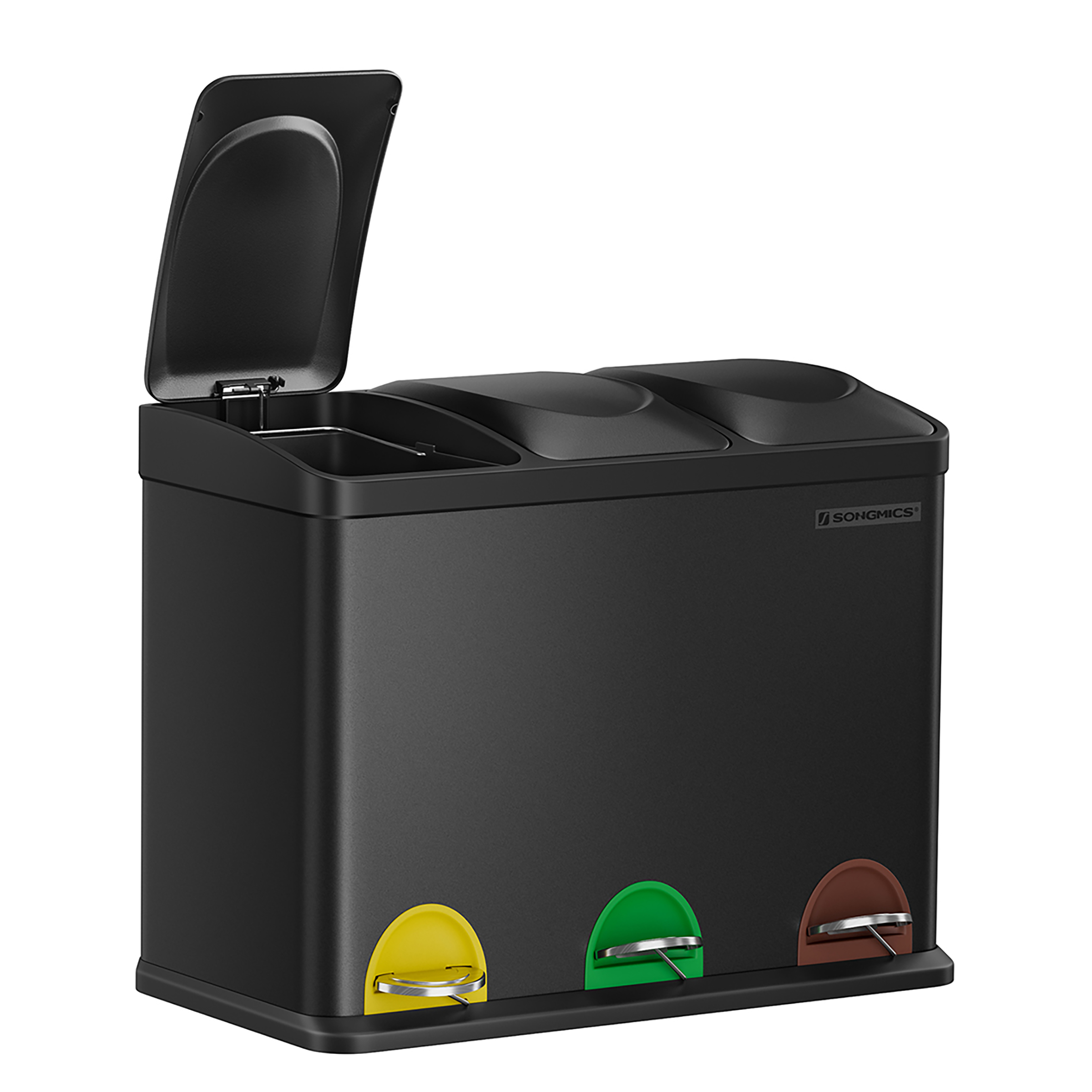 Trash Can Ibdaa Stainless Steel Black
