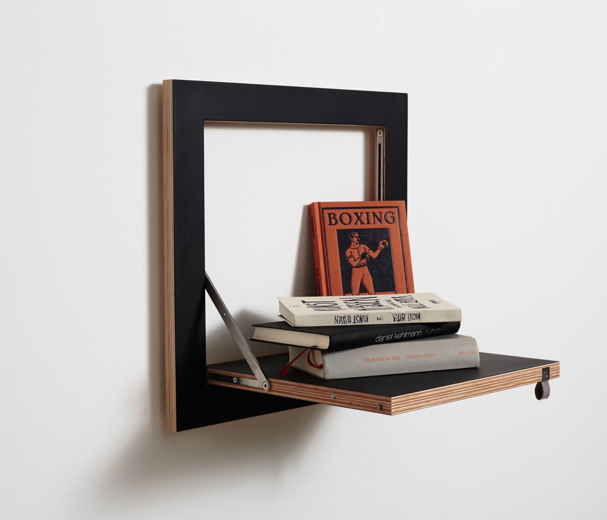 Fläpps Regal Holz Schwarz 40 x 40 cm 